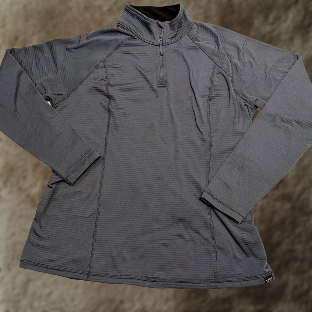 Vintage 5.11 Tactical Stratos Pullover Womens Large Gray Rust 1/4 Zip Base Layer Lot Size L / US 10 / IT 46 - 1 Thumbnail
