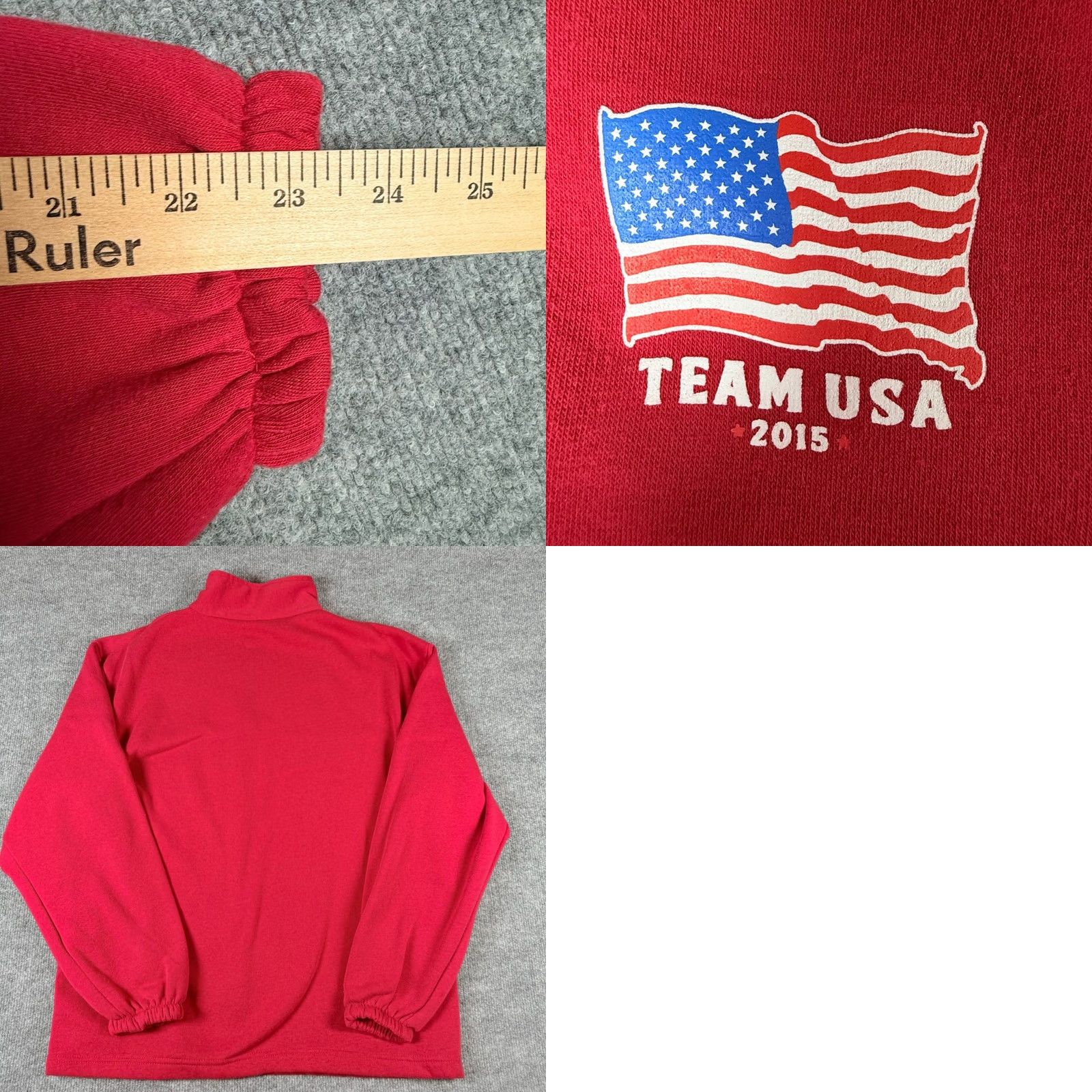 Etro VINTAGE Team USA Olympic Games Red Fleece Full Zip Jacket XL Mens Size US XL / EU 56 / 4 - 8 Thumbnail