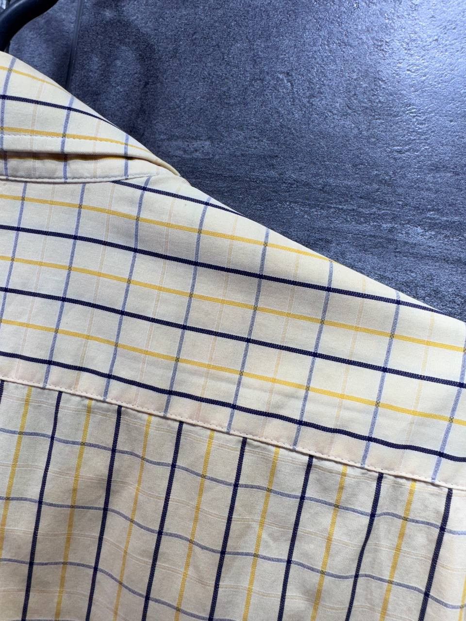 Yves Saint Laurent Vintage Yves Saint Laurent YSL Mens Short Sleeve Shirt Plaid Size US L / EU 52-54 / 3 - 16 Thumbnail