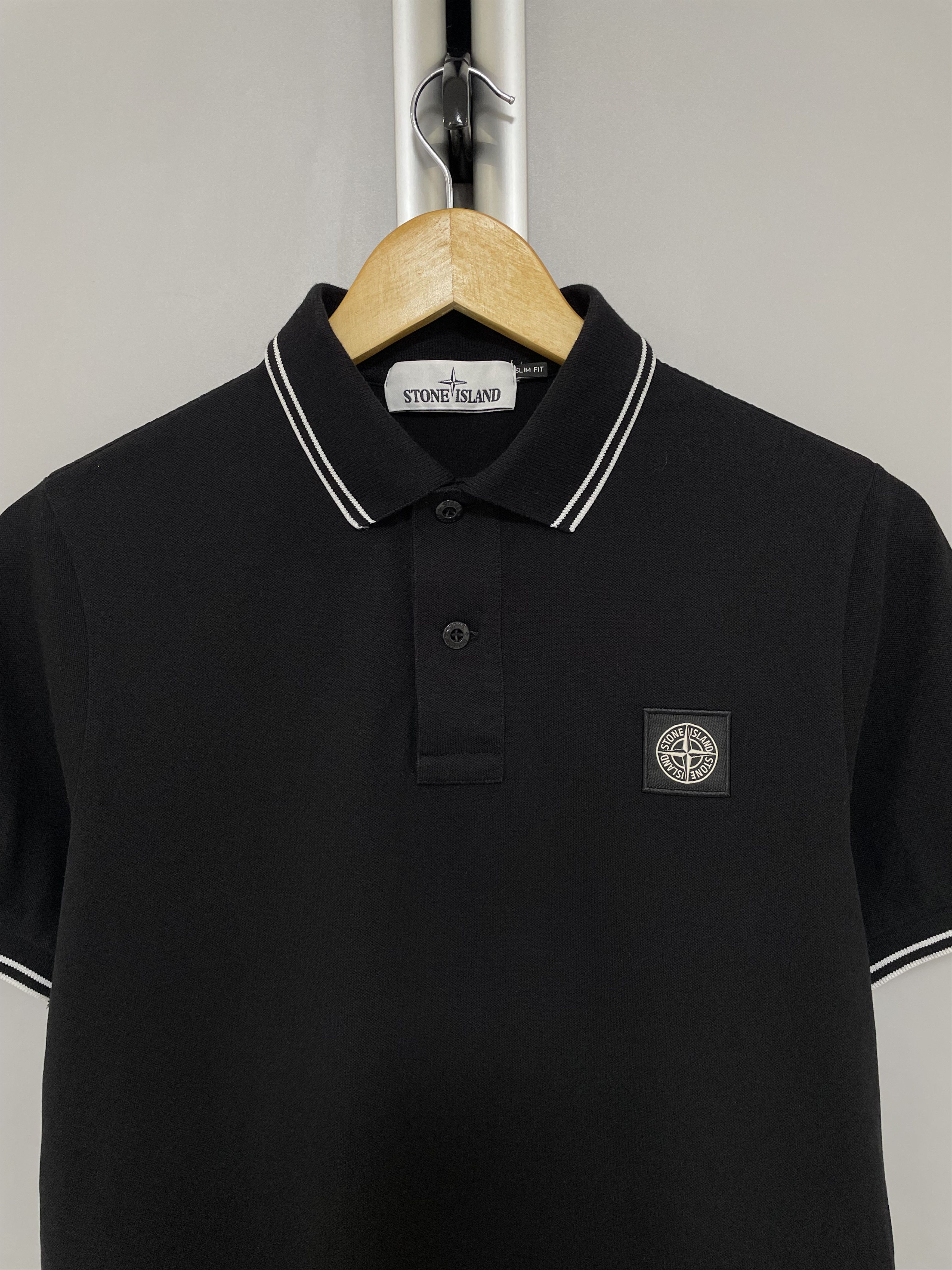 Stone Island STONE ISLAND Patch Program Polo Shirt Tee T-Shirt Black Size US S / EU 44-46 / 1 - 6 Thumbnail