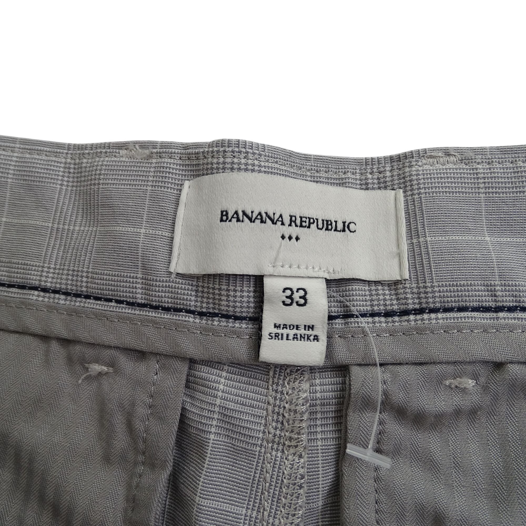 Banana Republic Banana Republic Grayson Grey Glen Plaid Shorts Men Size 33 Size US 33 - 5 Thumbnail