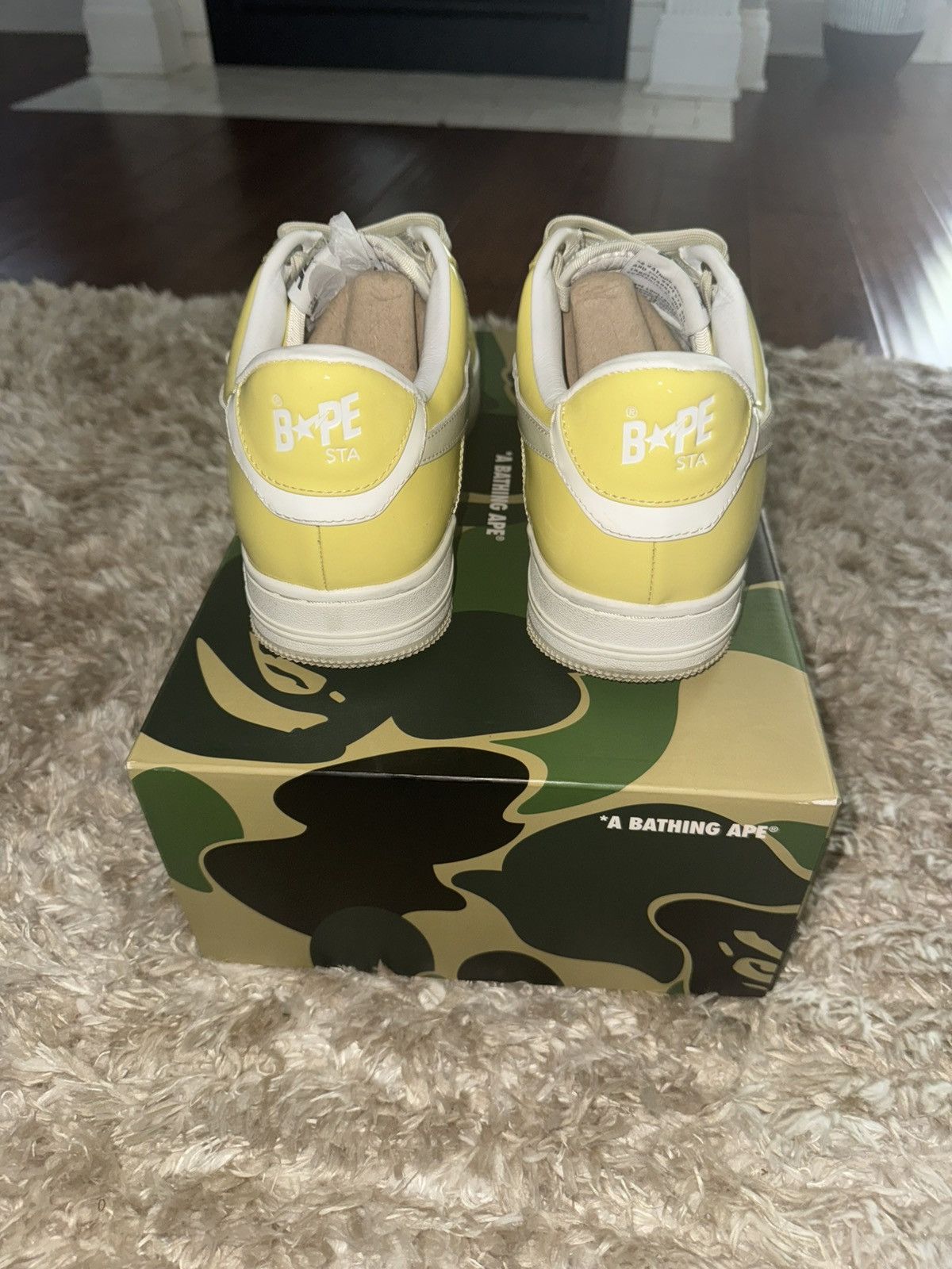 Bape BAPESTA 'BEIGE' SSENSE EXCLUSIVE Size US 10 / EU 43 - 4 Thumbnail
