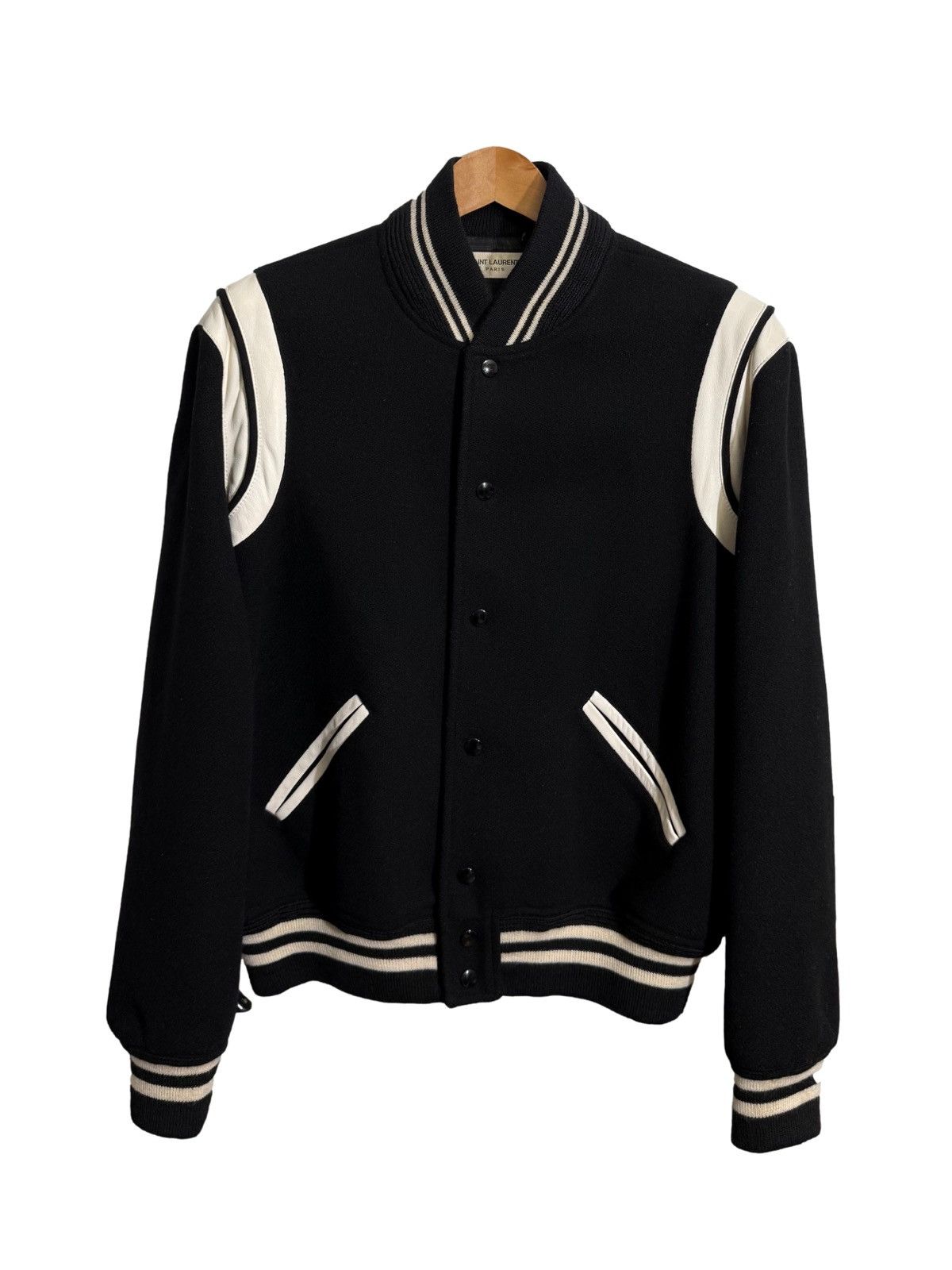 Hedi Slimane × Saint Laurent Paris Saint Laurent Teddy Jacket (Size 52) Size US L / EU 52-54 / 3 - 1 Thumbnail