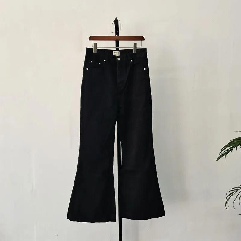 Japanese Brand Black Flare Denim Size 32 Size US 32 / EU 48 - 5 Thumbnail