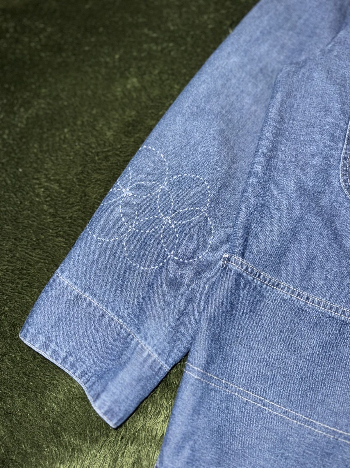 Gramicci [L] Gramicci Japanese Boro Sashiko Denim Coverall Jacket Size US L / EU 52-54 / 3 - 7 Thumbnail