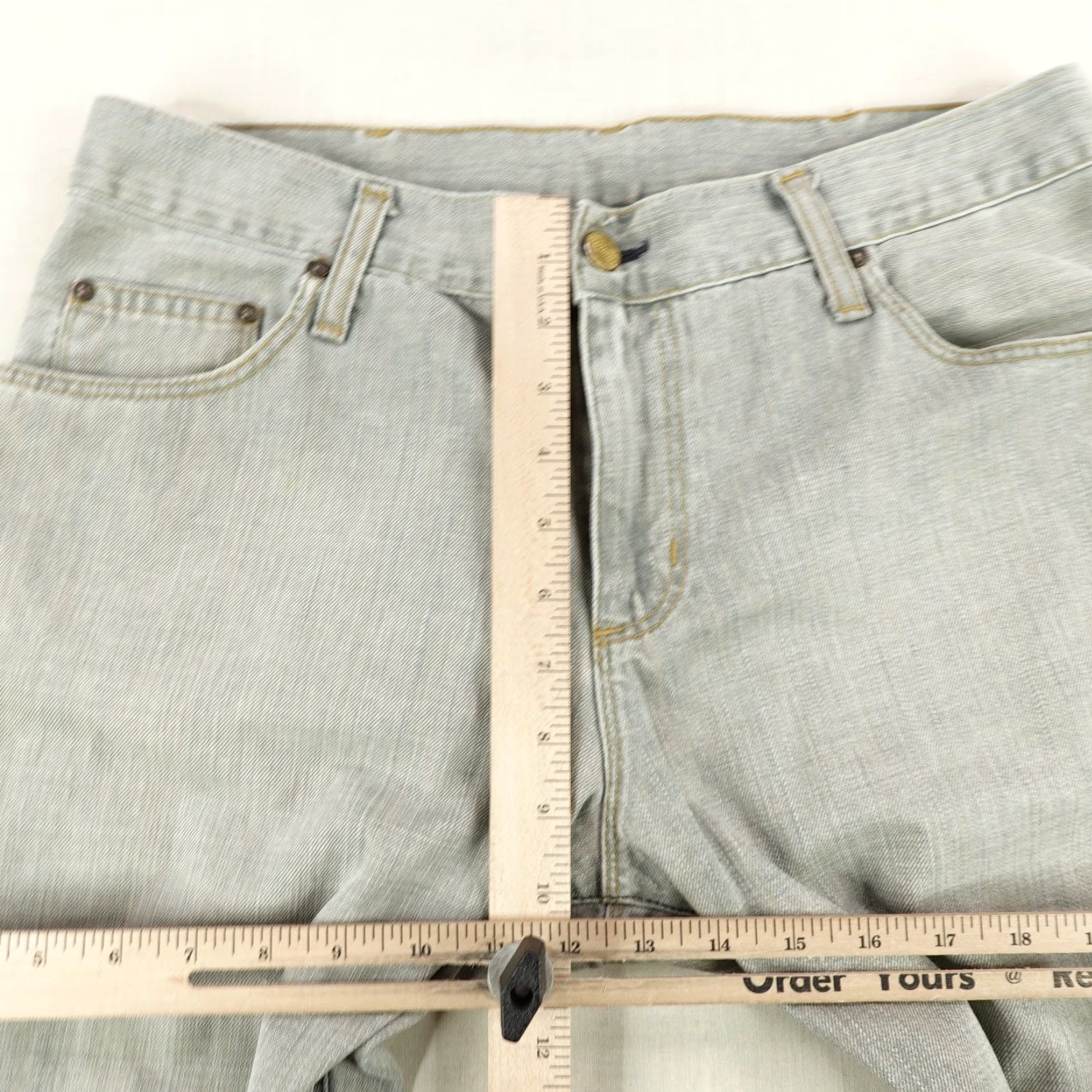 Carhartt Carhartt Ziggy Pant Jeans Mens 32x32 Gray Denim Straight Workwear Size US 32 / EU 48 - 5 Thumbnail