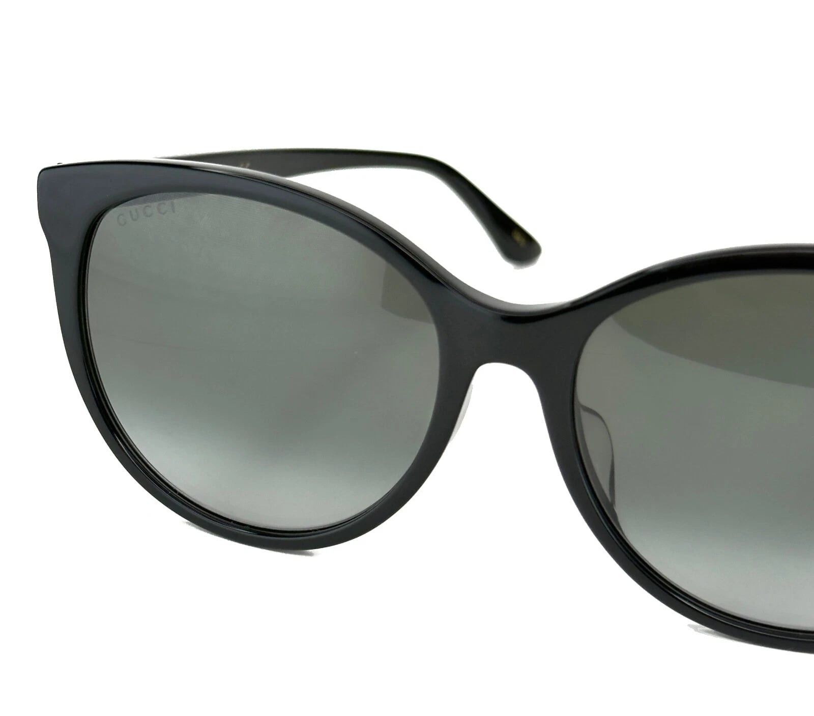 Gucci GUCCI 0729 GG0729S Black Crystal Logo Sunglasses 001 Size ONE SIZE - 9 Thumbnail
