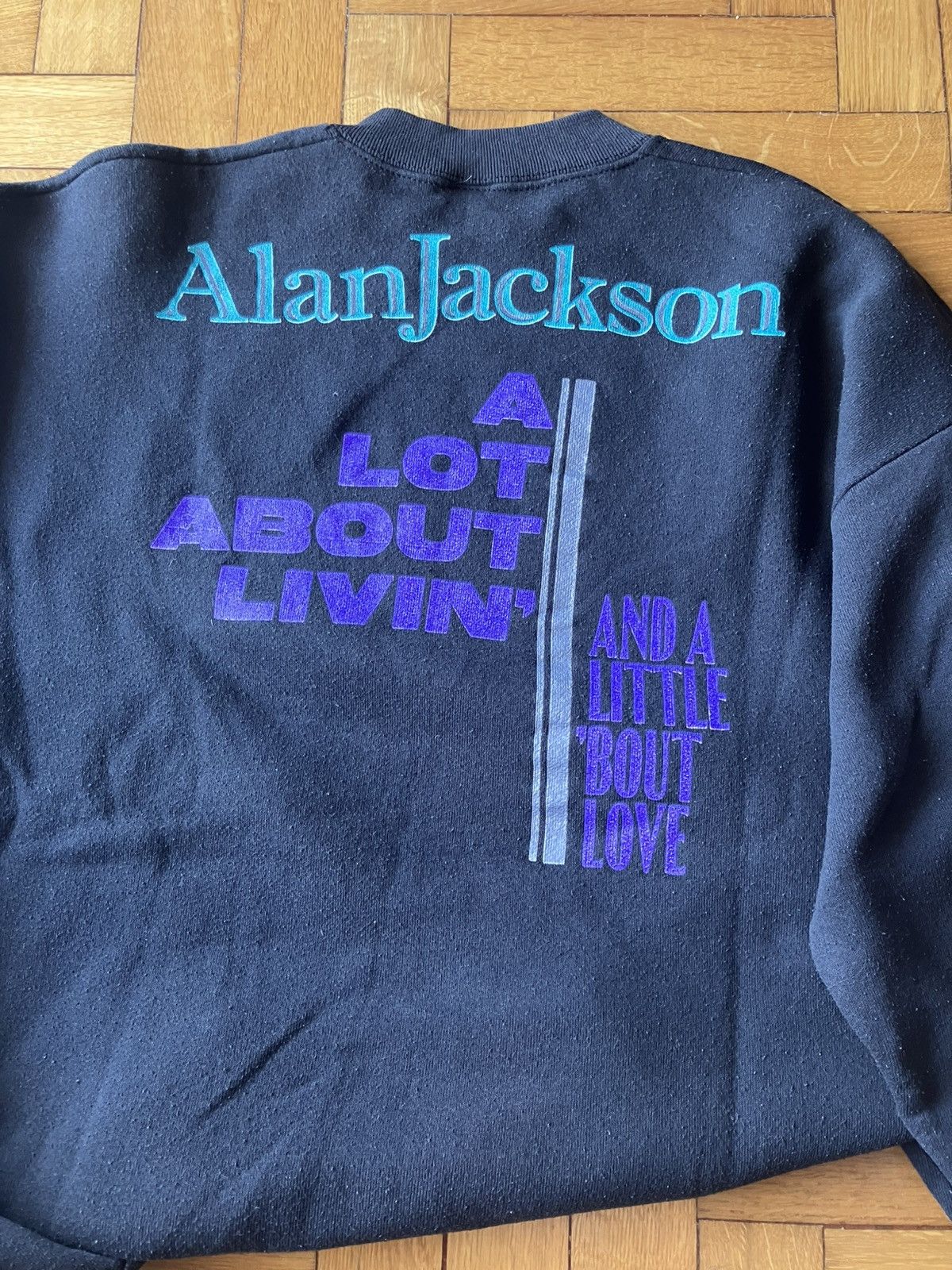 Band Tees × Fruit Of The Loom × Vintage Vintage 1992 Alan Jackson tour pullover sweatshirt Size US XL / EU 56 / 4 - 4 Thumbnail