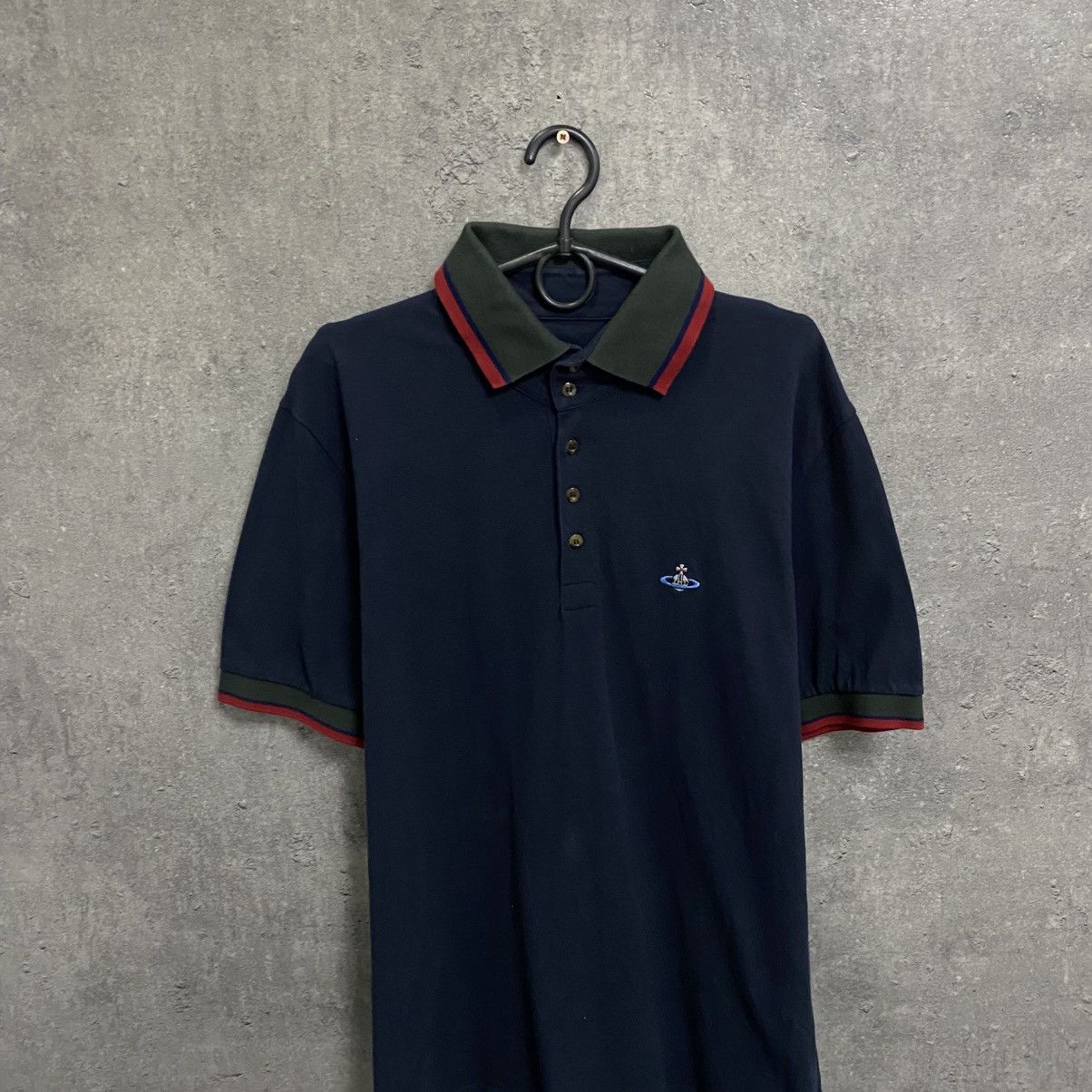 Vivienne Westwood Vivienne Westwood Polo T-Shirt Vintage Small Orb Logo Luxury Size US XL / EU 56 / 4 - 3 Thumbnail