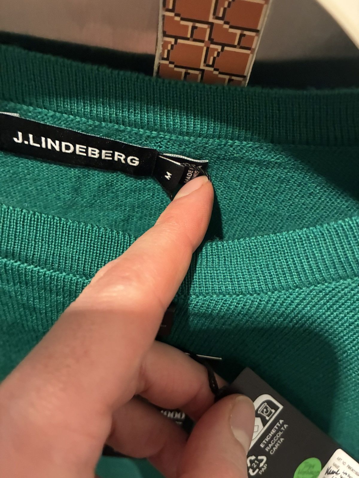 J.Lindeberg J lindeberg keane new merino wool sweater golf green medium Size US M / EU 48-50 / 2 - 5 Thumbnail