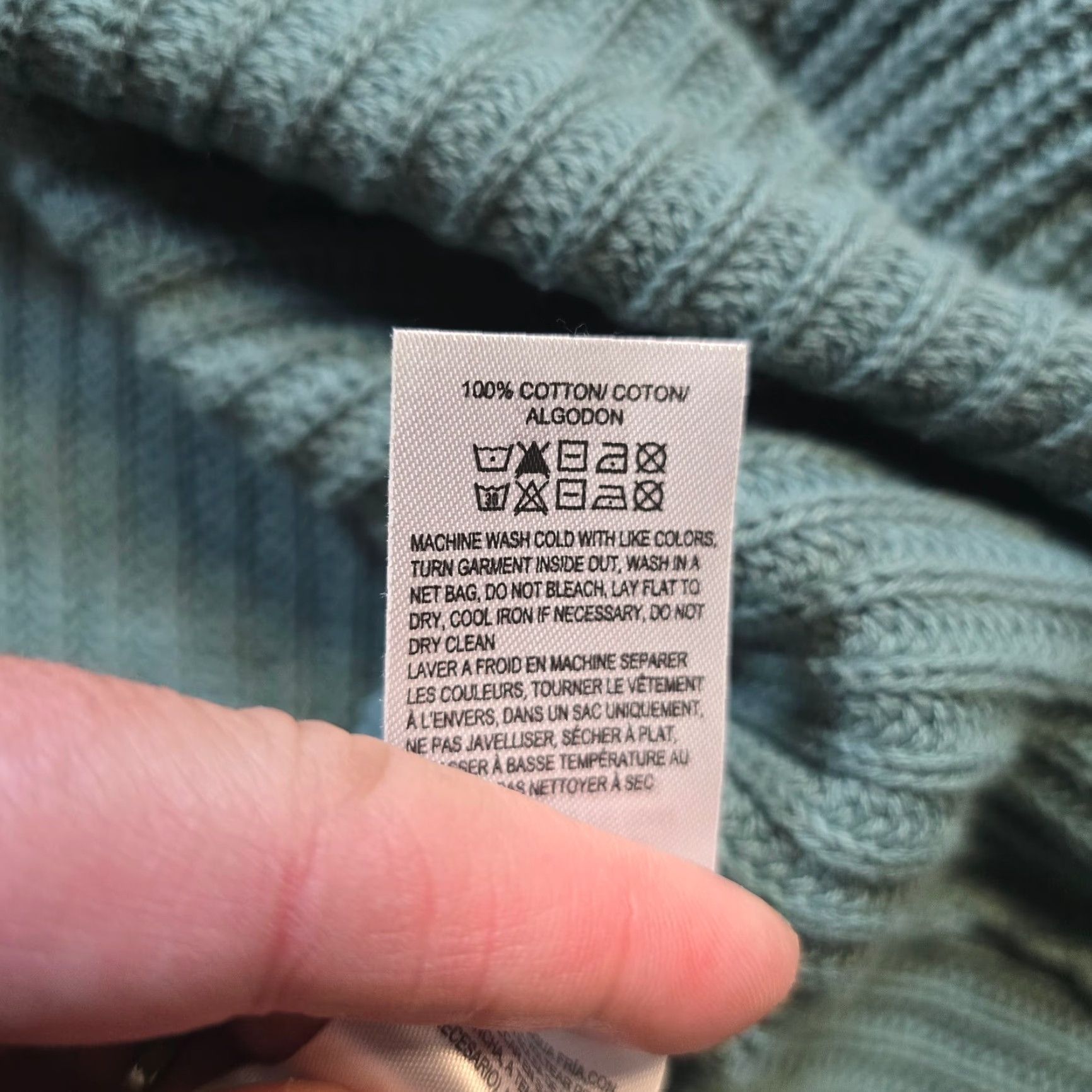 Lucky Brand Lucky Brand Sweater Women Size L Green Knit Lace Up Back Long Sleeve Casual Size L / US 10 / IT 46 - 7 Thumbnail