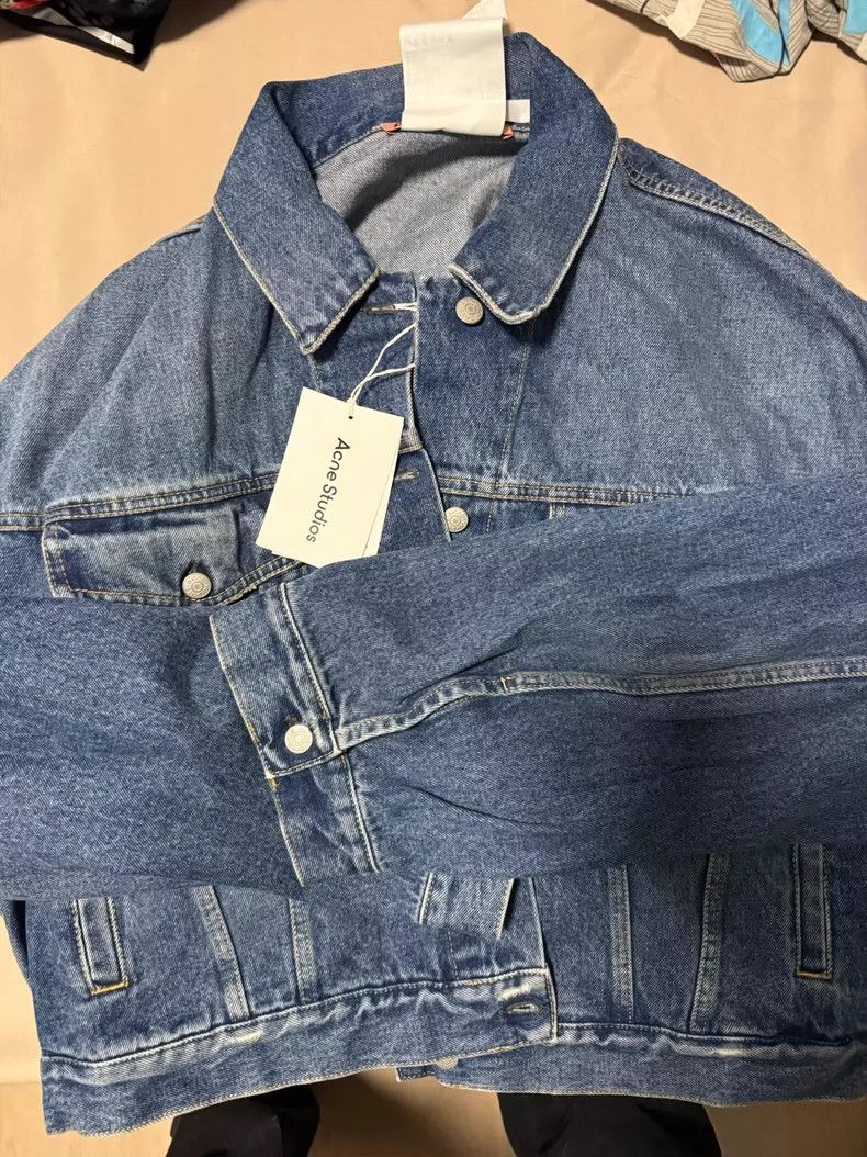 Acne Studios acne studios Bat-sleeve denim jacket 2504-Nextarrow Size US XXS / EU 40 - 1 Thumbnail