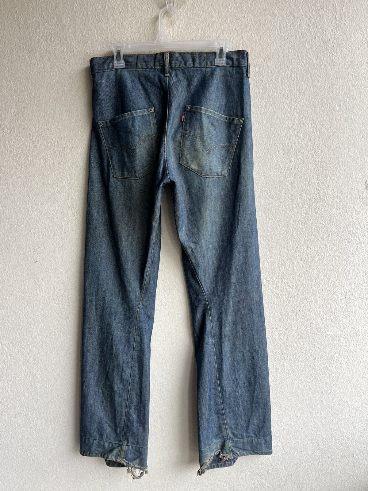 Levi's Dirty Mud Stains Denim Distressed Levi’s Engineered Jeans Size US 30 / EU 46 - 3 Thumbnail