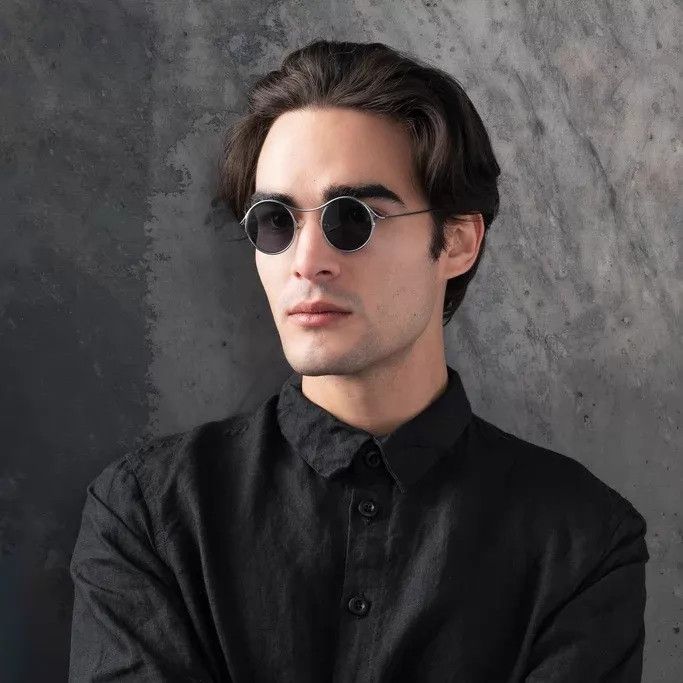 Ma+ M.A+ Maurizio Amadei round titanium sunglasses 3c Size ONE SIZE - 7 Thumbnail