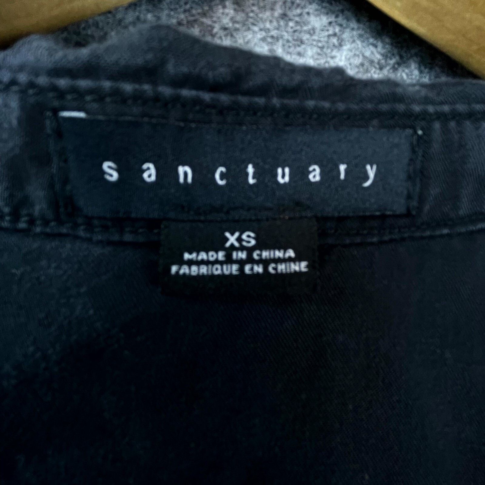 Sanctuary Sanctuary Jumpsuit Womens XS Black Lyocell Short Sleeve Size 25" / US 0 / IT 36 - 3 Thumbnail