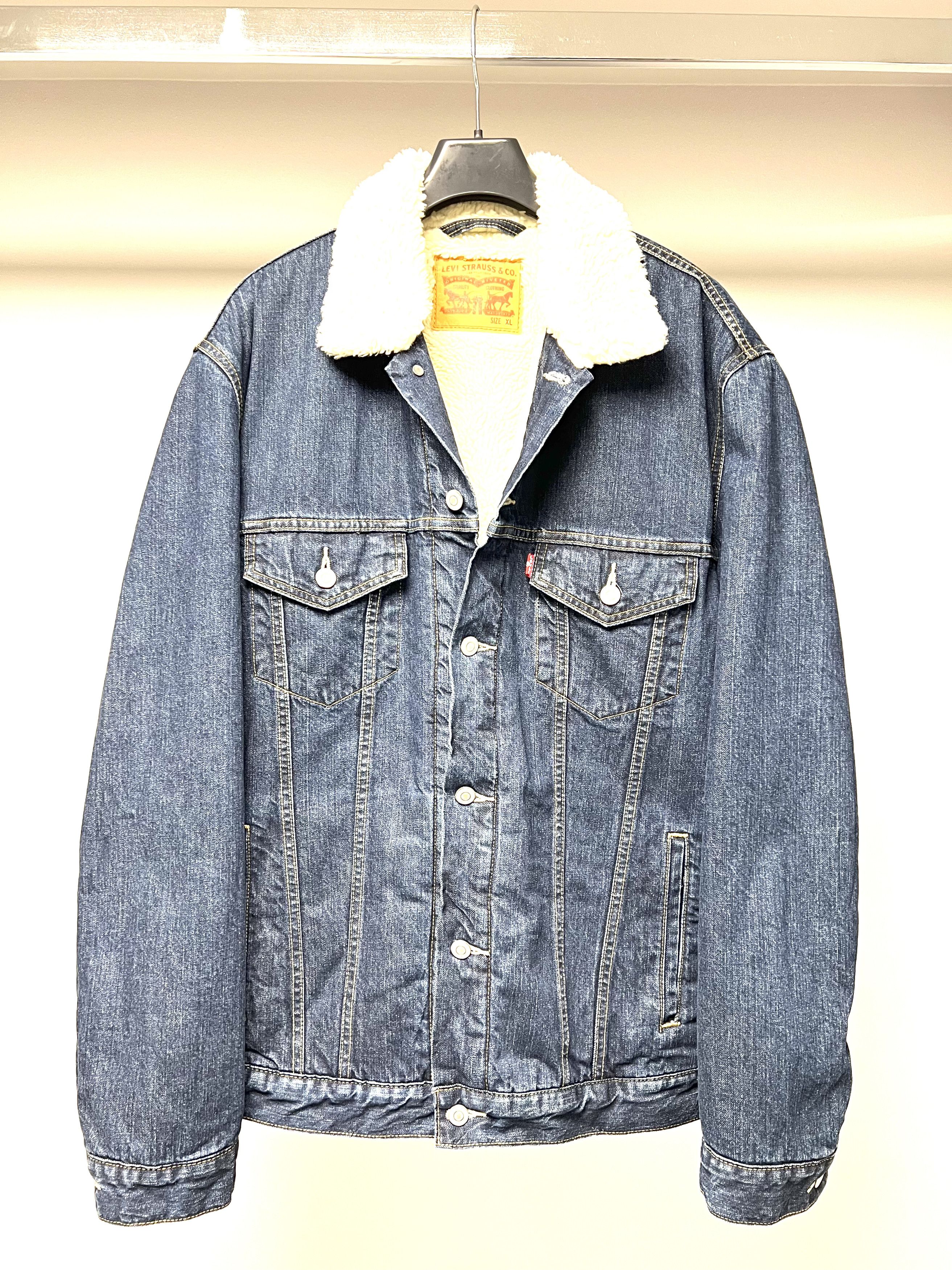 Levi's LEVI'S SHERPA LINED DENIM TRUCKER JACKET SIZE XL Size US XL / EU 56 / 4 - 5 Thumbnail