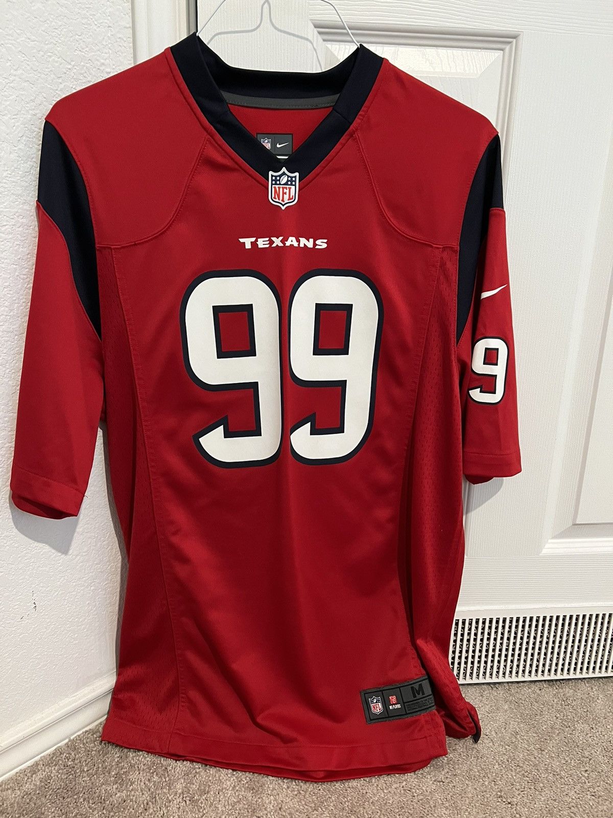 2018 HOUSTON TEXANS WATT #66 NIKE GAME JERSEY (HOME) XL - W/TAGS