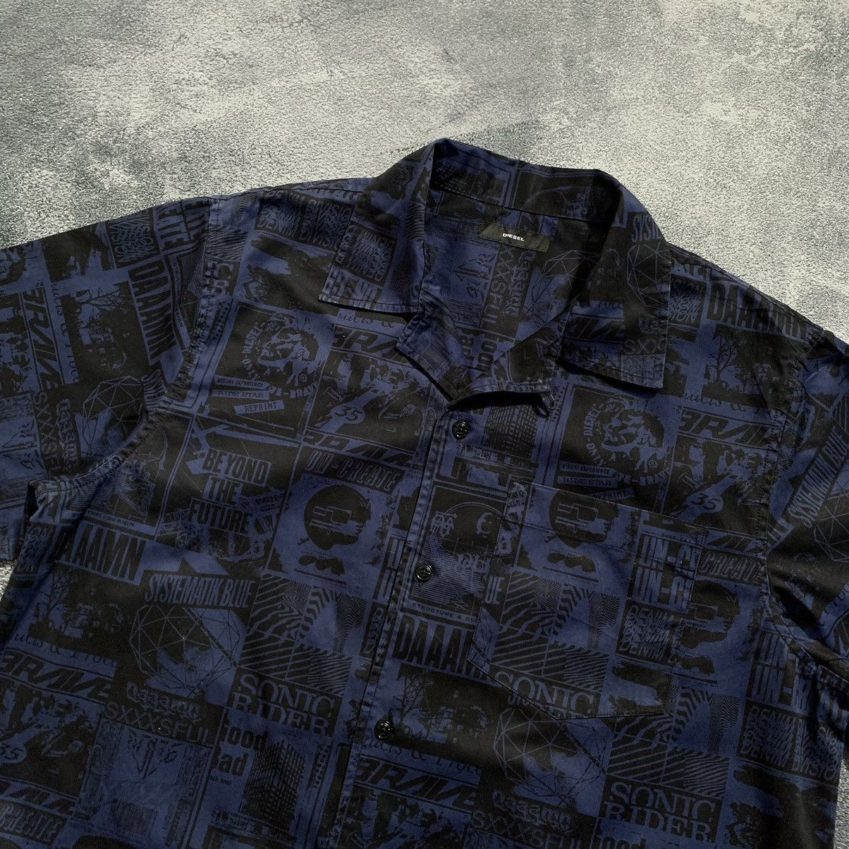 Diesel × Diesel Black Gold 🔥RARE🔥Diesel All over print Shirt Size US L / EU 52-54 / 3 - 3 Thumbnail