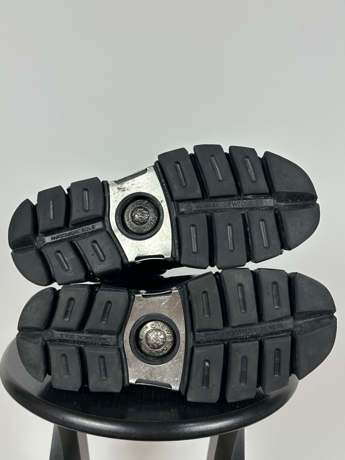 New Rock Vintage New Rock M.283 Terminator E-14 Black Leather Boots Size US 9 / EU 42 - 23 Thumbnail