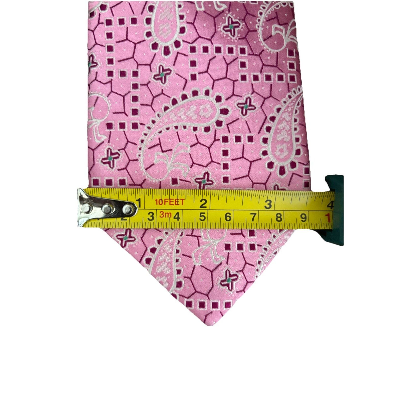 Robert Talbott ROBERT TALBOTT Best of Class Pink Paisley Silk Made in USA Size ONE SIZE - 5 Thumbnail