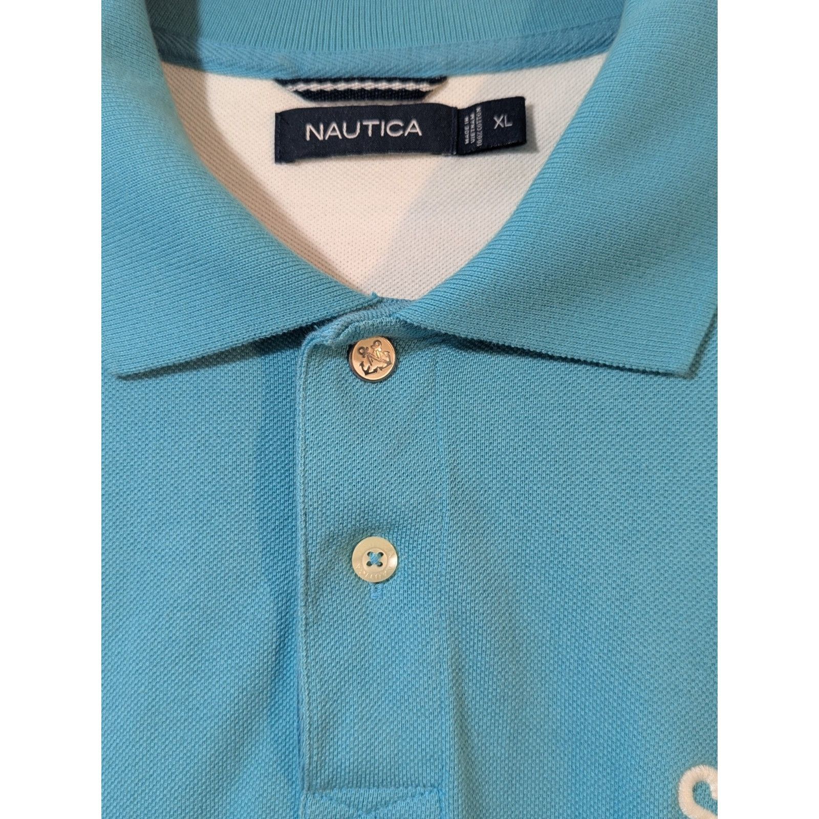 Nautica Nautica Retro N/S83 Embroidered Polo XL Light Blue Size US XL / EU 56 / 4 - 8 Thumbnail