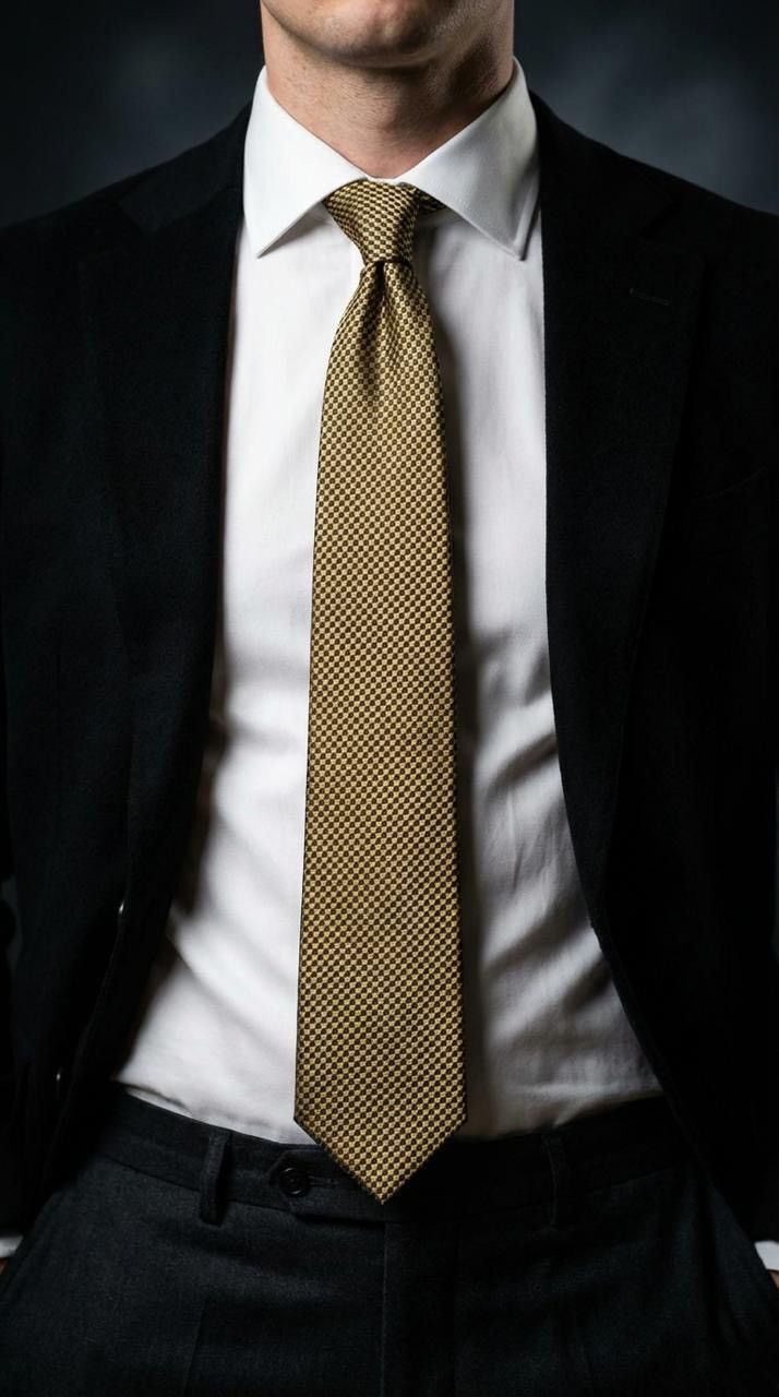 Canali Canali Italy 100% silk Tie Necktie for Men Yellow Top Luxury Size ONE SIZE - 3 Thumbnail
