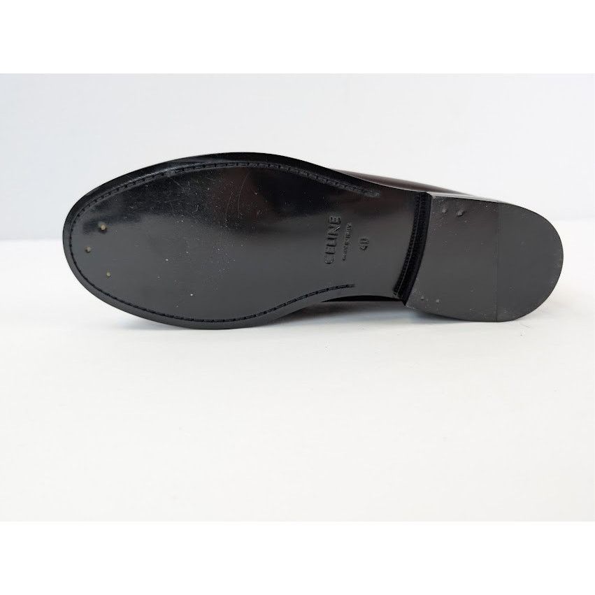 Celine o1rshd1 Luco Polished Calfskin Loafer Boots in Burgundy 40 Size US 7 / EU 40 - 12 Thumbnail