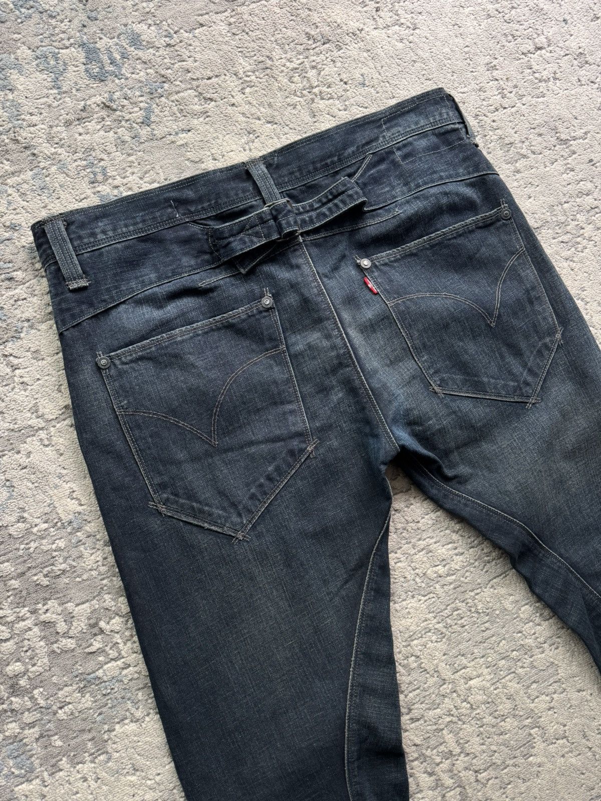 Levi's Vintage Clothing Levis Engineered Buckle Back Denim Jeans Size 34 Size US 34 / EU 50 - 4 Thumbnail