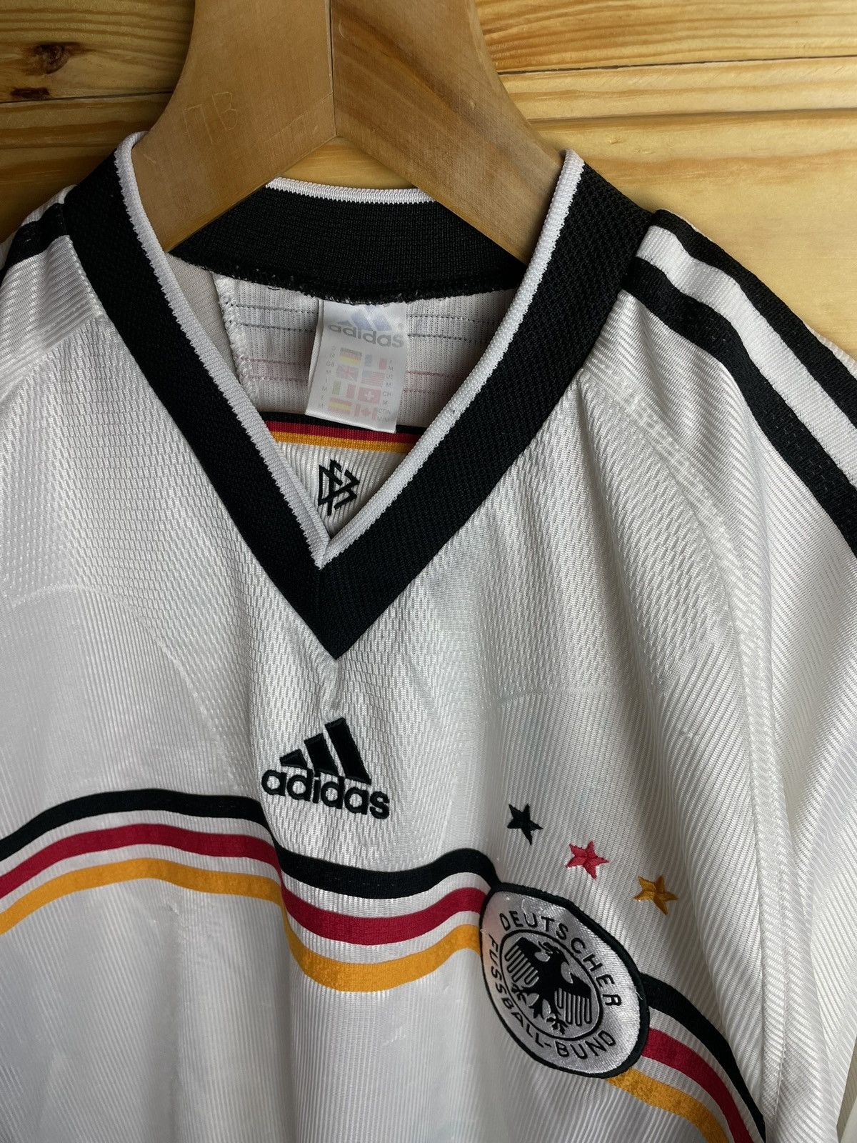 Adidas × Vintage Germany 1998/1999 Home National Team Soccer Jersey Football Size US M / EU 48-50 / 2 - 5 Thumbnail