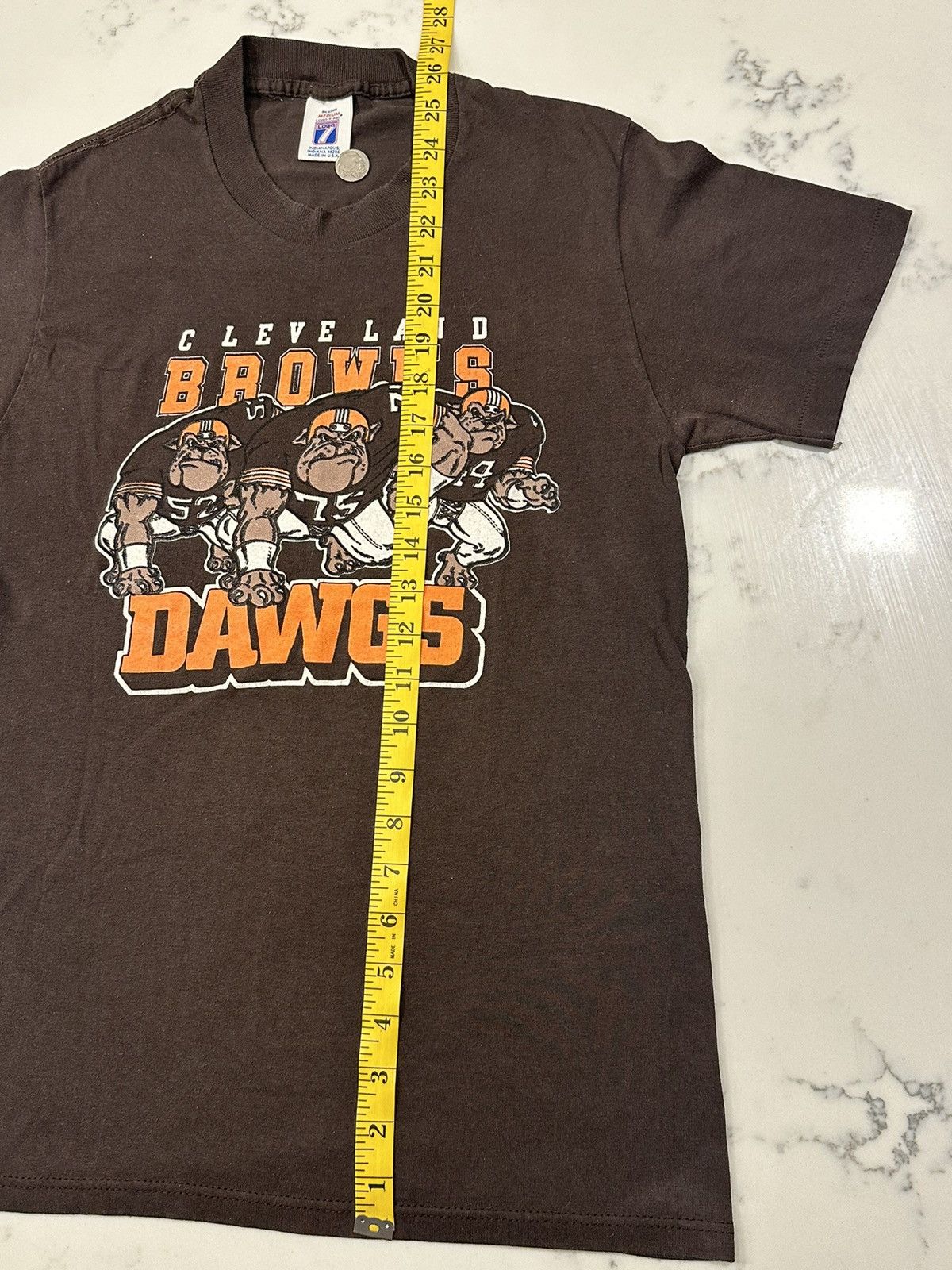 Logo 7 × NFL × Vintage Vintage Logo 7 Cleveland Browns T-Shirt Size Medium USA Made Size US M / EU 48-50 / 2 - 6 Thumbnail