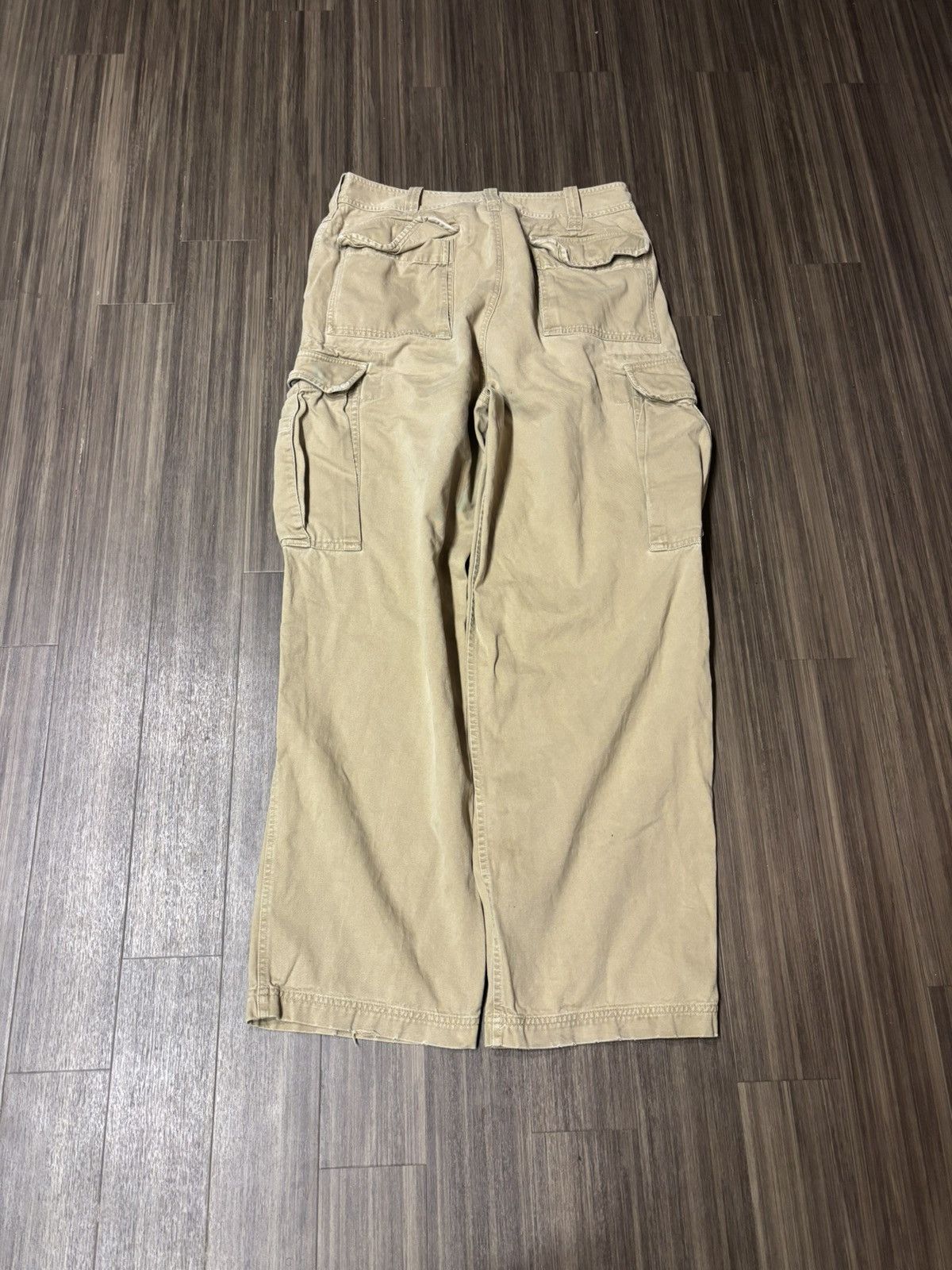Abercrombie & Fitch VTG Y2K Abercrombie And Fitch Baggy Cargo Pants 32x31 Tan Size US 32 / EU 48 - 2 Thumbnail