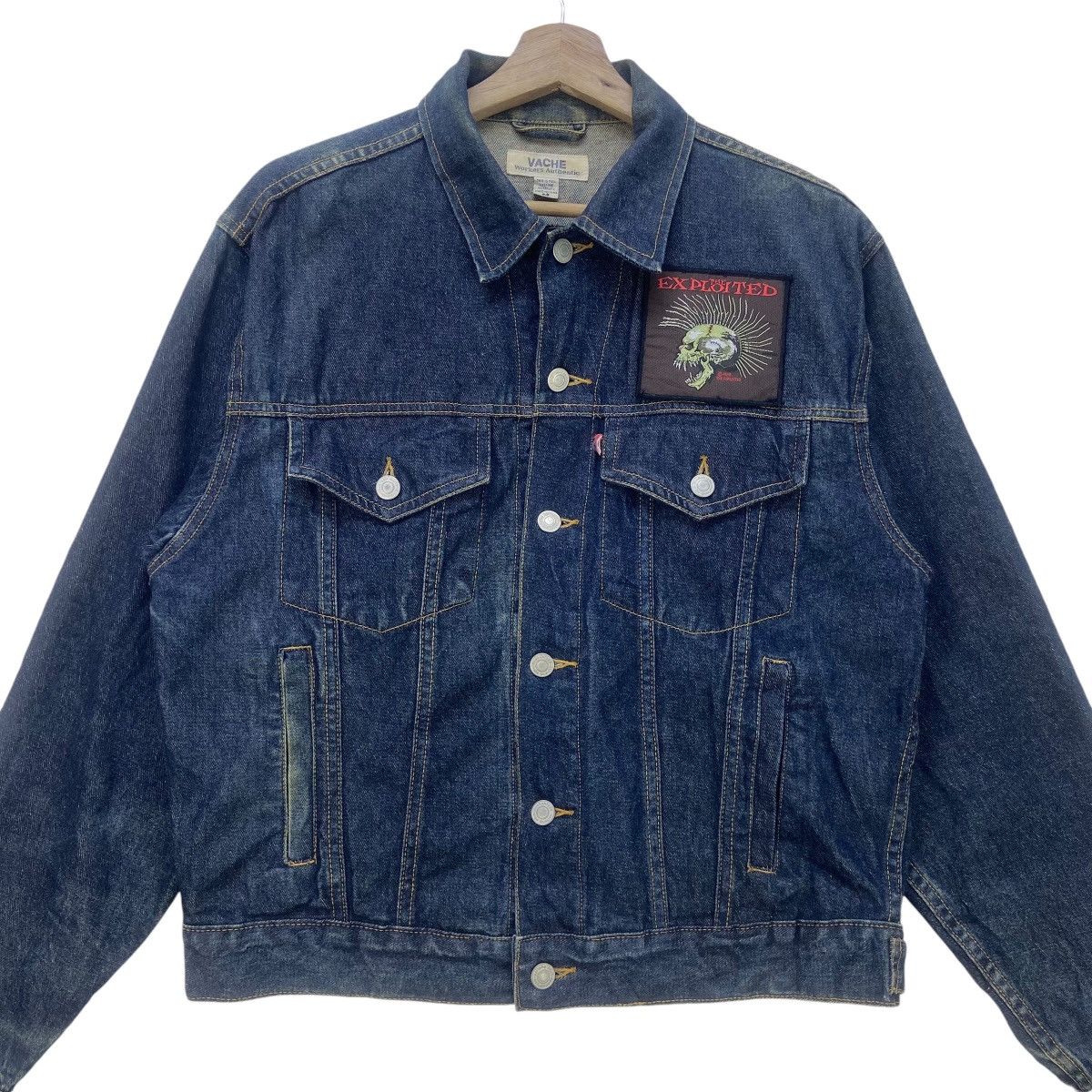 Japanese Brand Japanese Brand Vache Custom The Exploited Trucker Jacket Size US S / EU 44-46 / 1 - 2 Thumbnail
