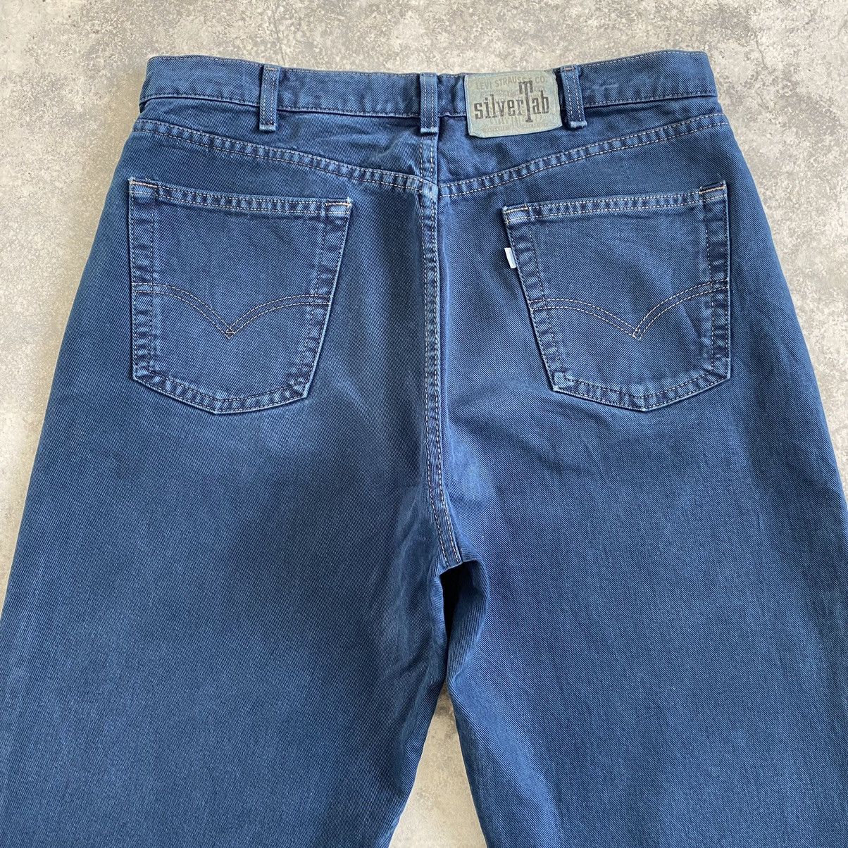 Levi's VTG 1992 Levi’s Silvertab Faded Midnight Blue Baggy Denim Size US 35 - 21 Thumbnail