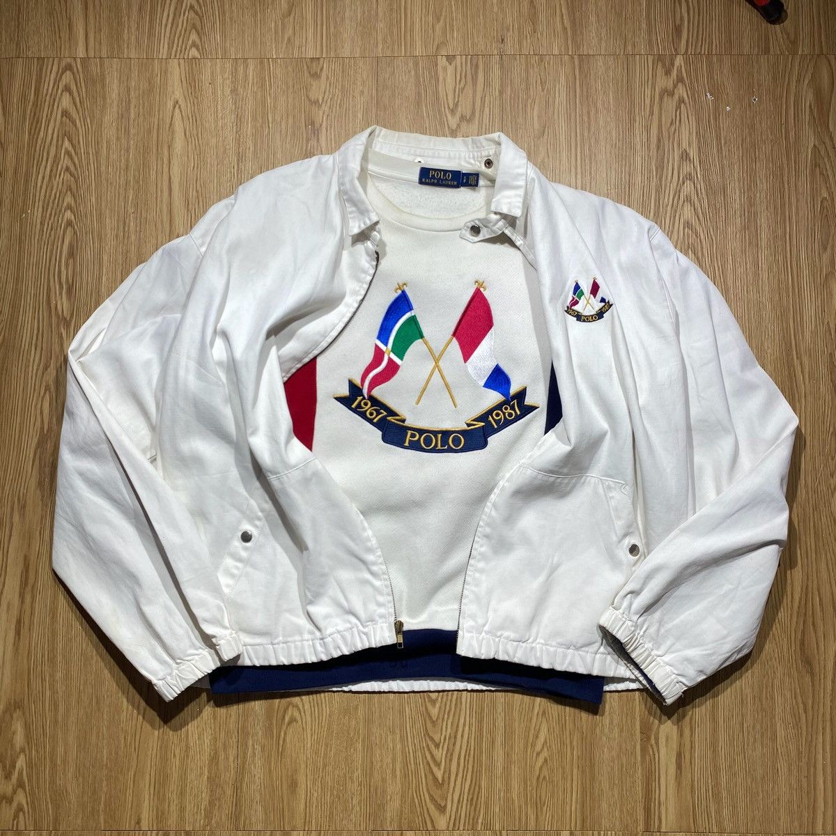 Polo Ralph Lauren × Vintage Jacket Polo Cross Flag OG Vintage Size US L / EU 52-54 / 3 - 5 Thumbnail