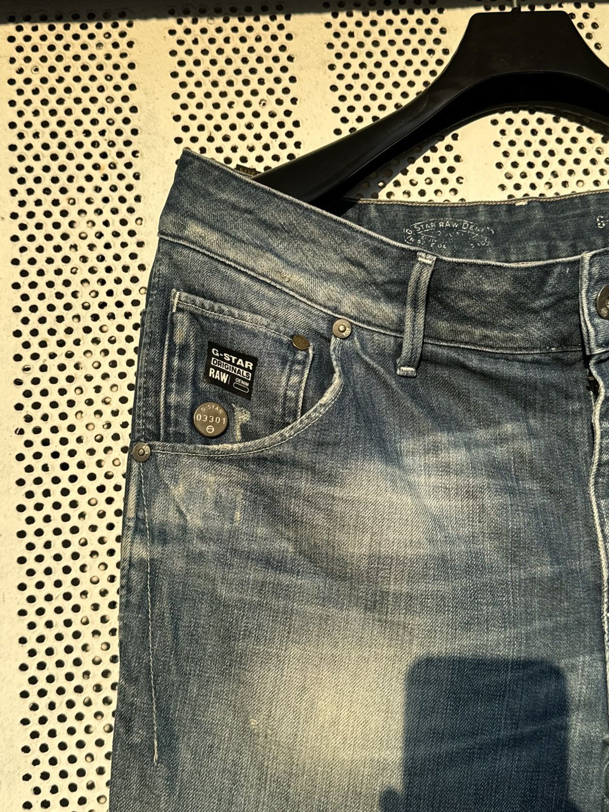 G-Star G Star Raw GS01 Vintage Men’s Jeans 3D Size US 34 / EU 50 - 6 Thumbnail