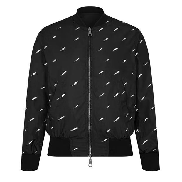 image of Neil Barrett O1G2R1Mq0424 Reversible Jackets In Black & White in Black/White, Men's (Size Medium)