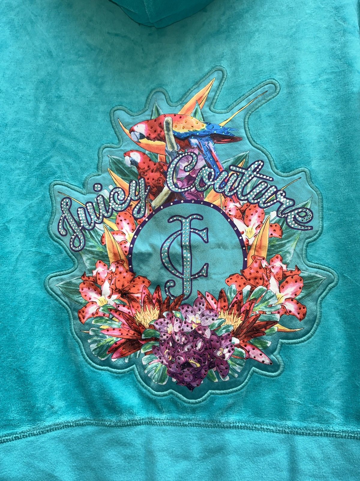 Juicy Couture Vintage Juice Couture Velour Woman Zip Hoodie Size L / US 10 / IT 46 - 3 Thumbnail