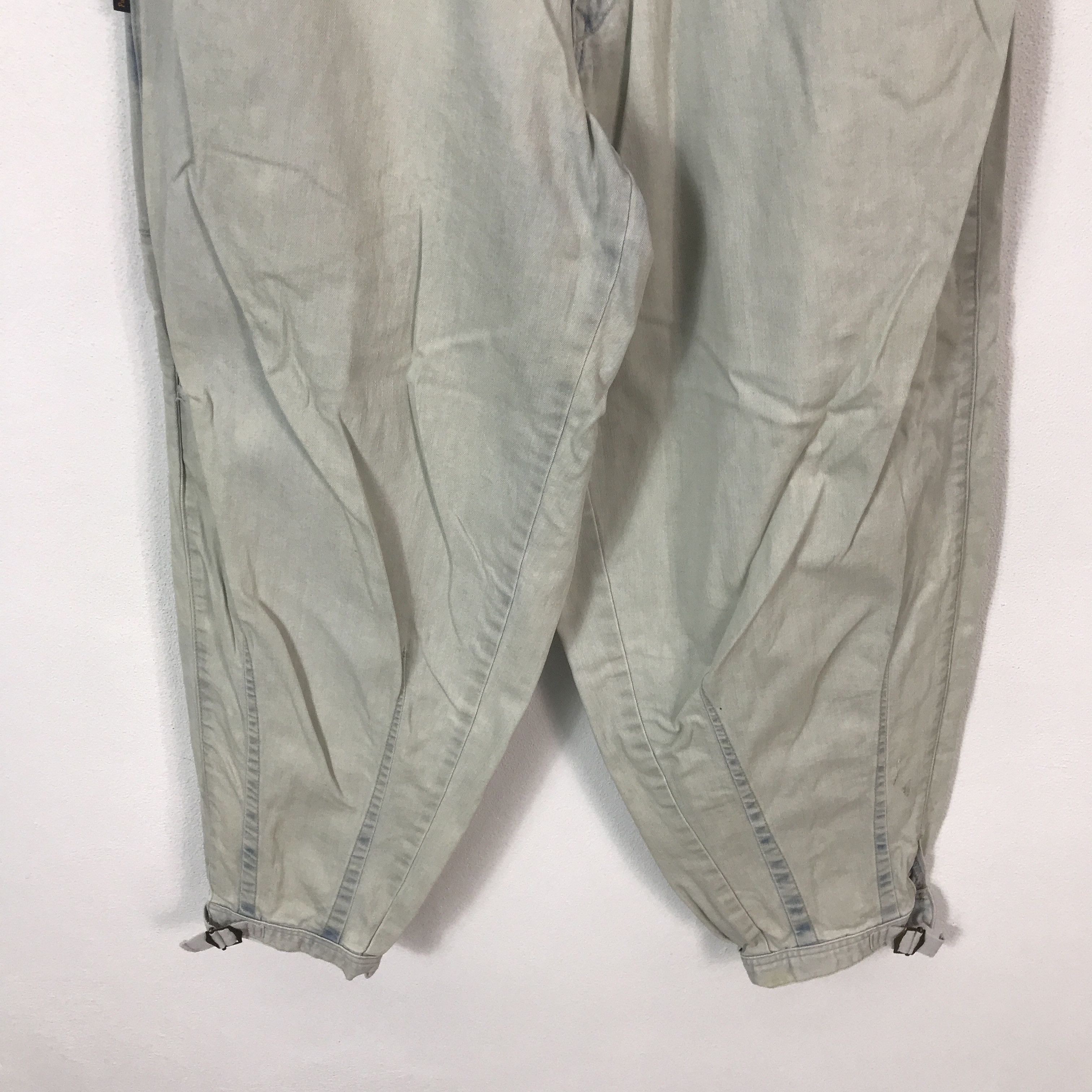 Japanese Brand purple&yellow Japan style baggy Balloon light wash pants Size US 29 - 3 Thumbnail