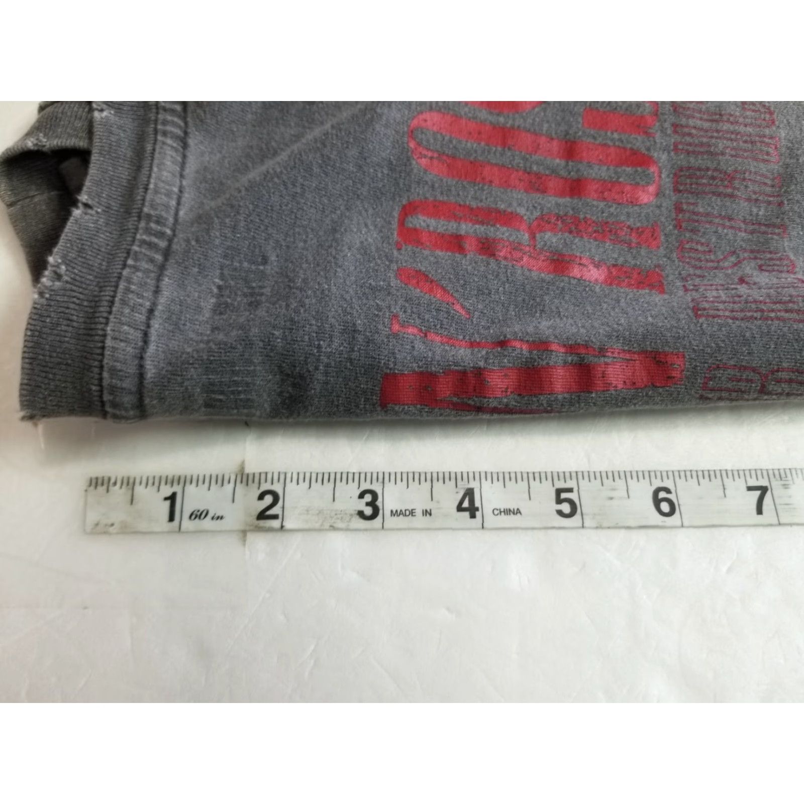 Vintage Guns N' Roses T-Shirt Gray Small Distressed 1988 Tour Size US S / EU 44-46 / 1 - 5 Thumbnail