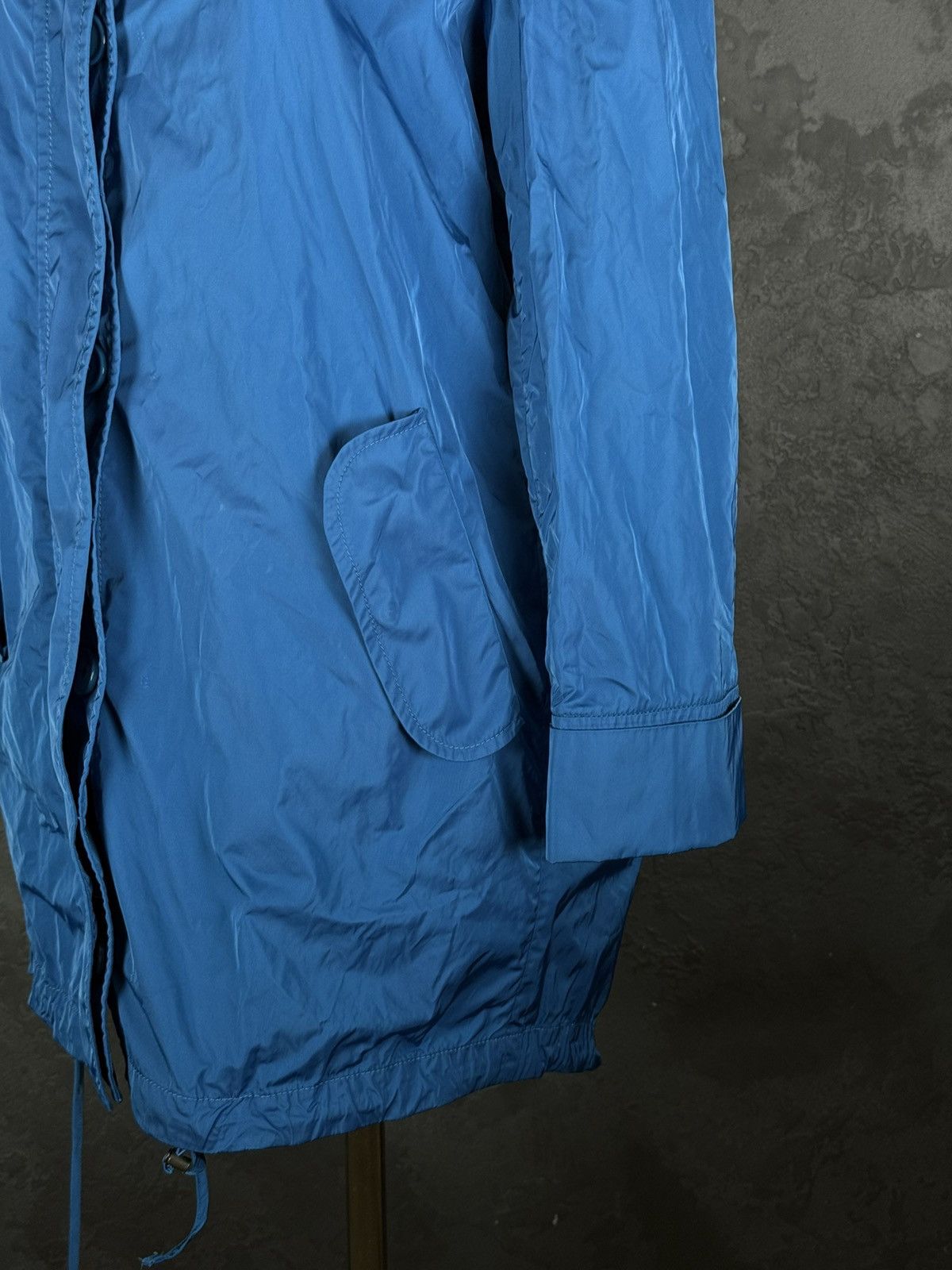 Akris Akris Punto Blue Lightweight Nylon Oversized Parka Jacket Size S / US 4 / IT 40 - 5 Thumbnail