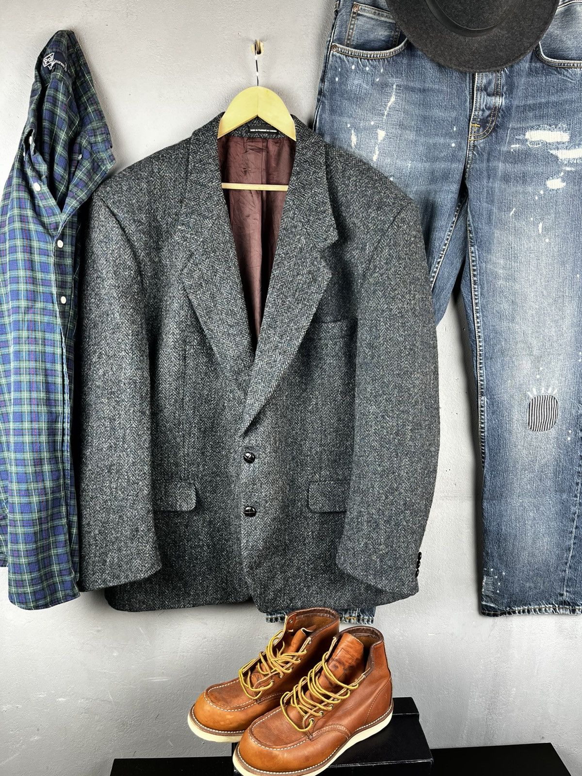 Harris Tweed Harris Tweed mens wool blazer jacket Size US M / EU 48-50 / 2 - 3 Thumbnail