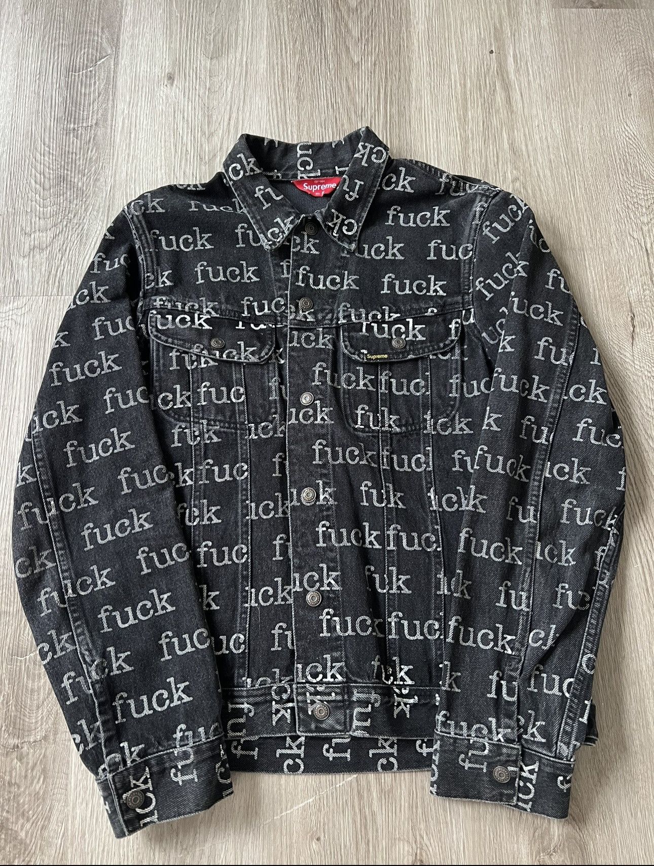 Supreme Supreme Fuck Denim Jacket SS13 Size US M / EU 48-50 / 2 - 1 Thumbnail