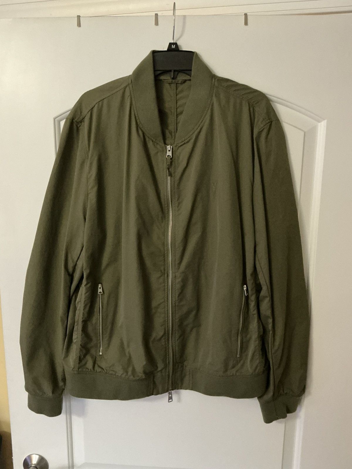 Allsaints Size XXL - AllSaints Bassett Ramskull Bomber Jacket Green Size US XXL / EU 58 / 5 - 1 Thumbnail