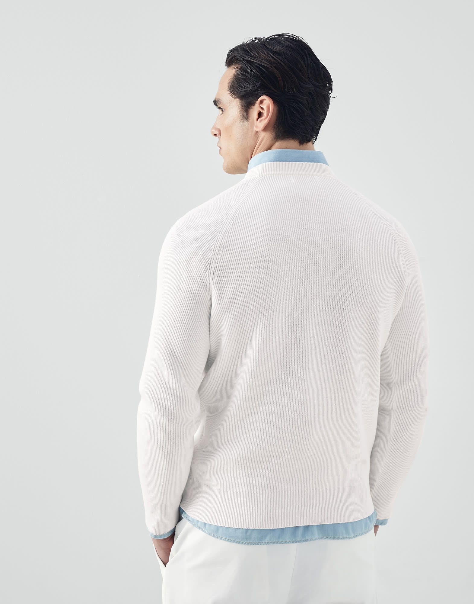 Brunello Cucinelli o1w1db10924 Sweater in White Size US XS / EU 42 / 0 - 2 Thumbnail
