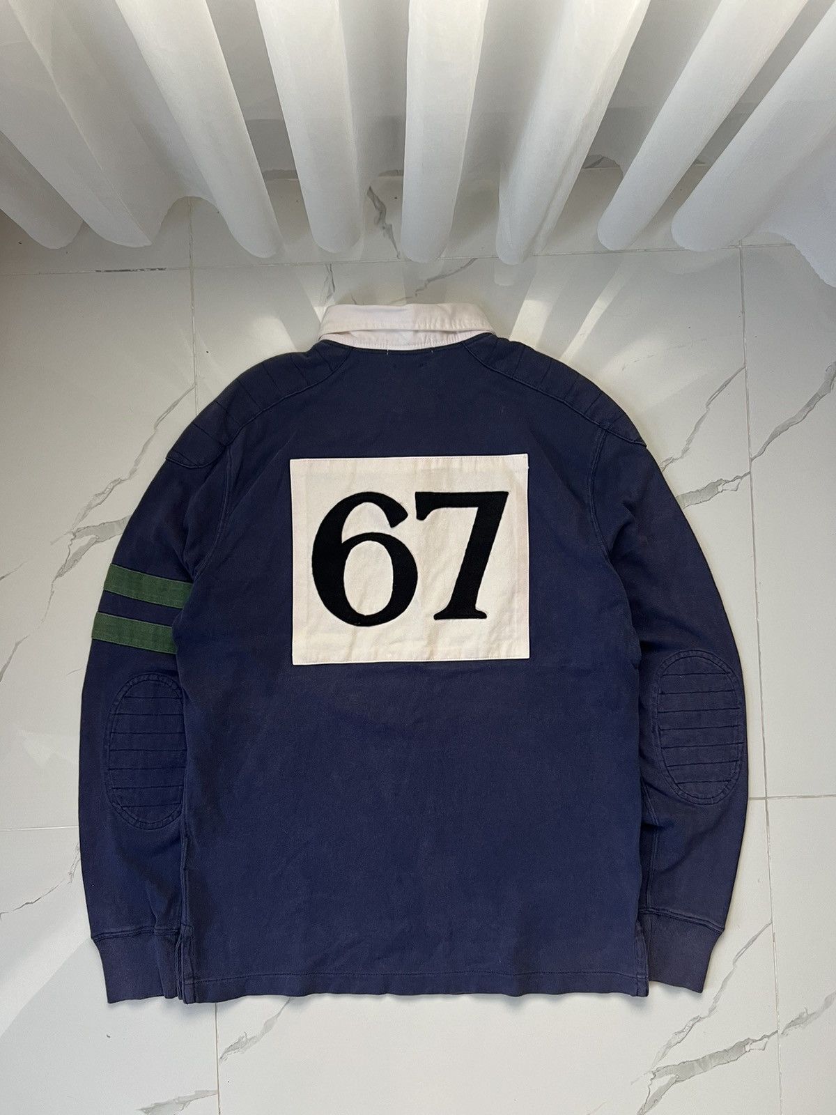 Polo Ralph Lauren × Vintage 90’s POLO RALPH LAUREN BIG BACK LOGO SUNFADED LONGSLEEVE TEE Size US S / EU 44-46 / 1 - 2 Thumbnail