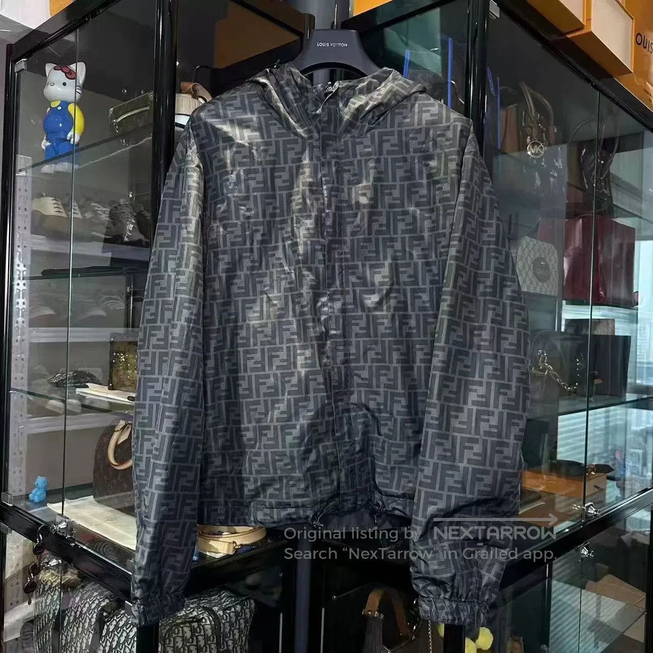 FENDI Logo Print Reversible Jacket.