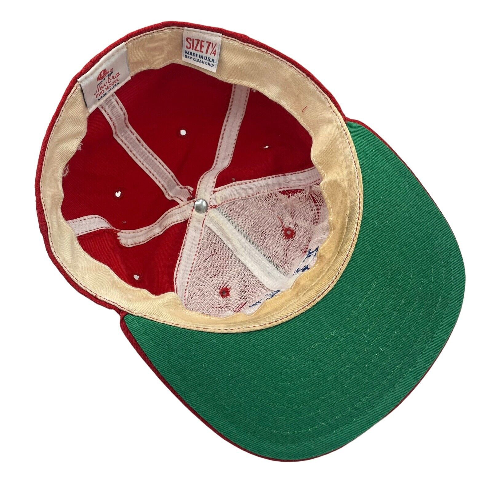 New Era VTG 80s Boston Red Sox New Era Pro Model Hat USA Sz 7 1/4 Size ONE SIZE - 5 Thumbnail