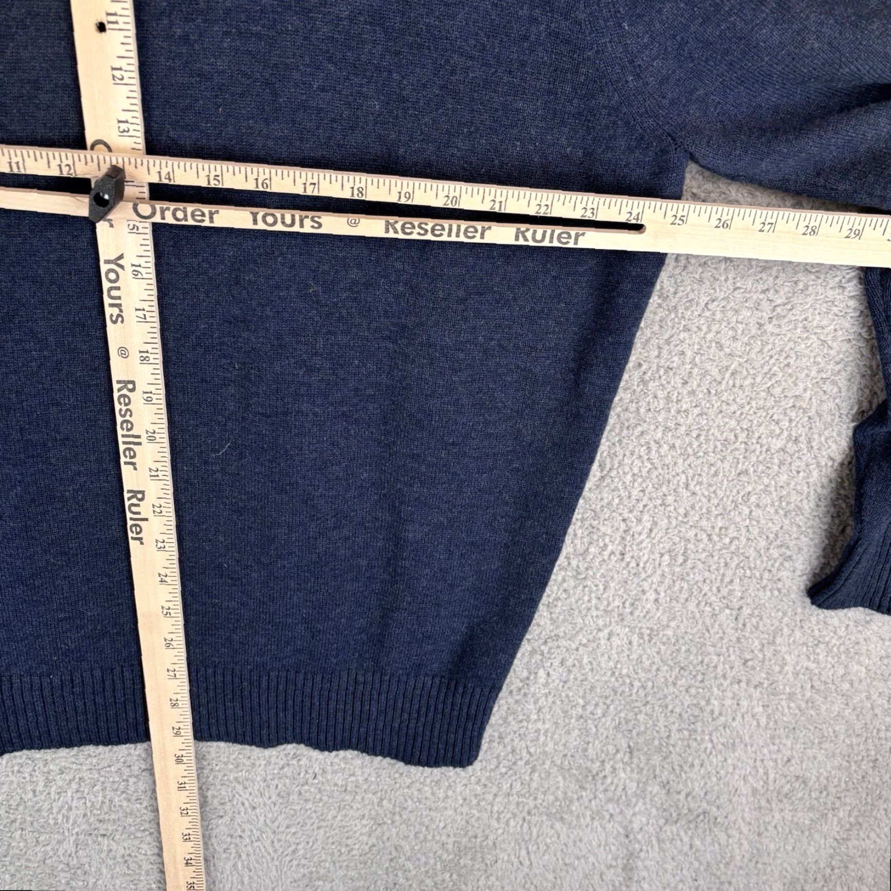 Peter Millar Peter Millar Sweater Mens 2XL Blue Merino Wool-Cotton Henley Elbow Patch Pocket Shirt Size US XXL / EU 58 / 5 - 6 Thumbnail
