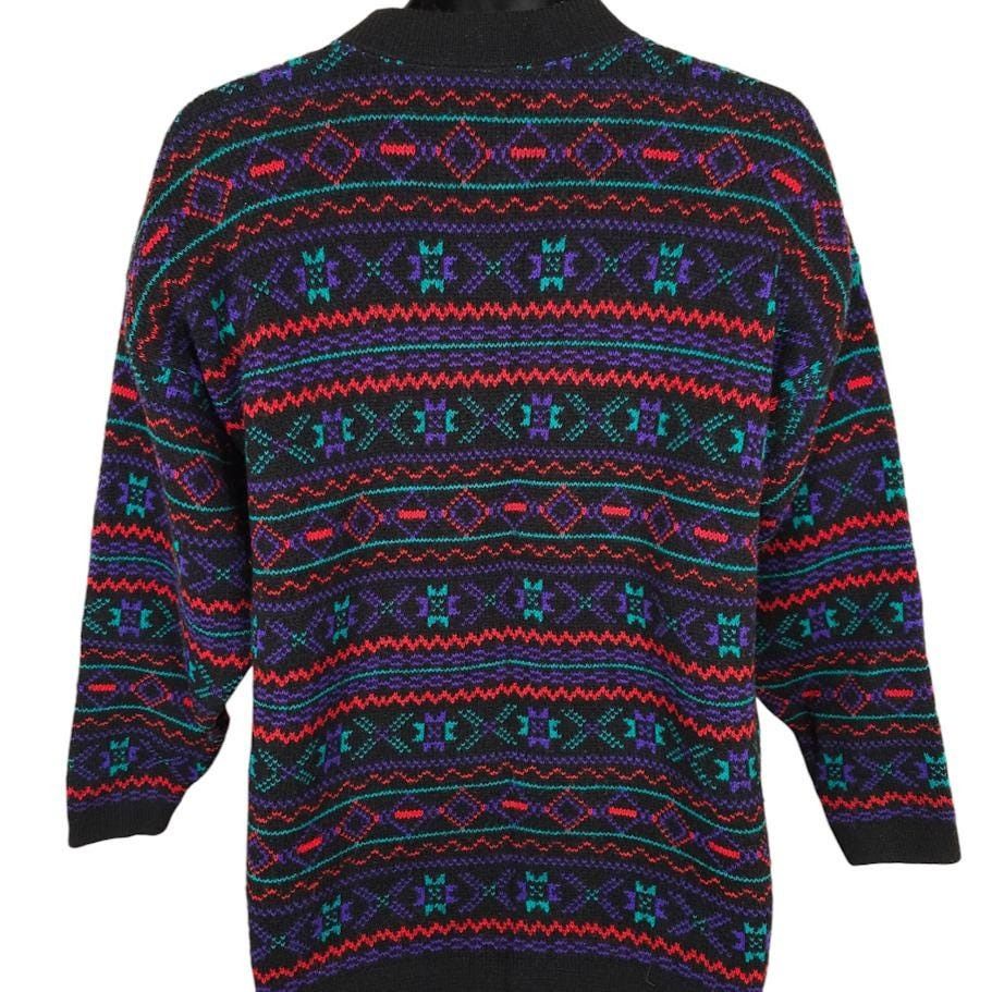 Vintage Vintage Woolrich Sweater Womens Size Large 90s Pink Purple Size L / US 10 / IT 46 - 3 Thumbnail