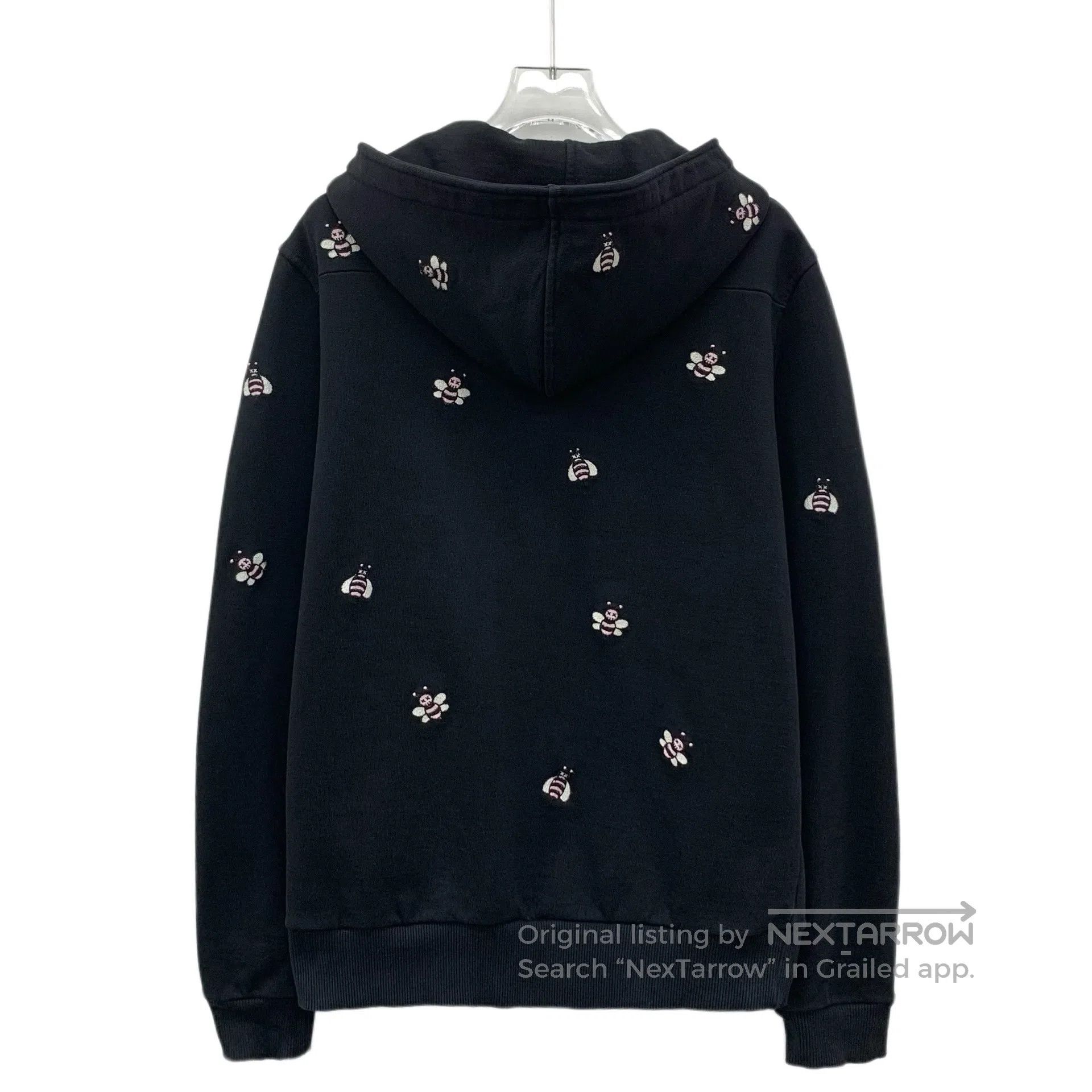 Dior Dior Black Bee Printed Cotton Hooded Zipper Long Sleeve Sw Size US S / EU 44-46 / 1 - 2 Thumbnail
